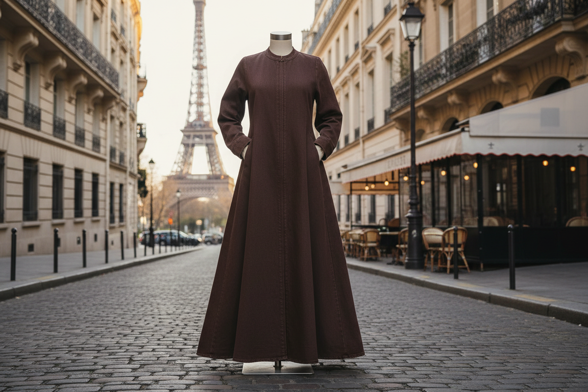 Abaya & saisons : le guide complet pour choisir la matière et le style (focus abaya sweat & abaya jean 100% coton)