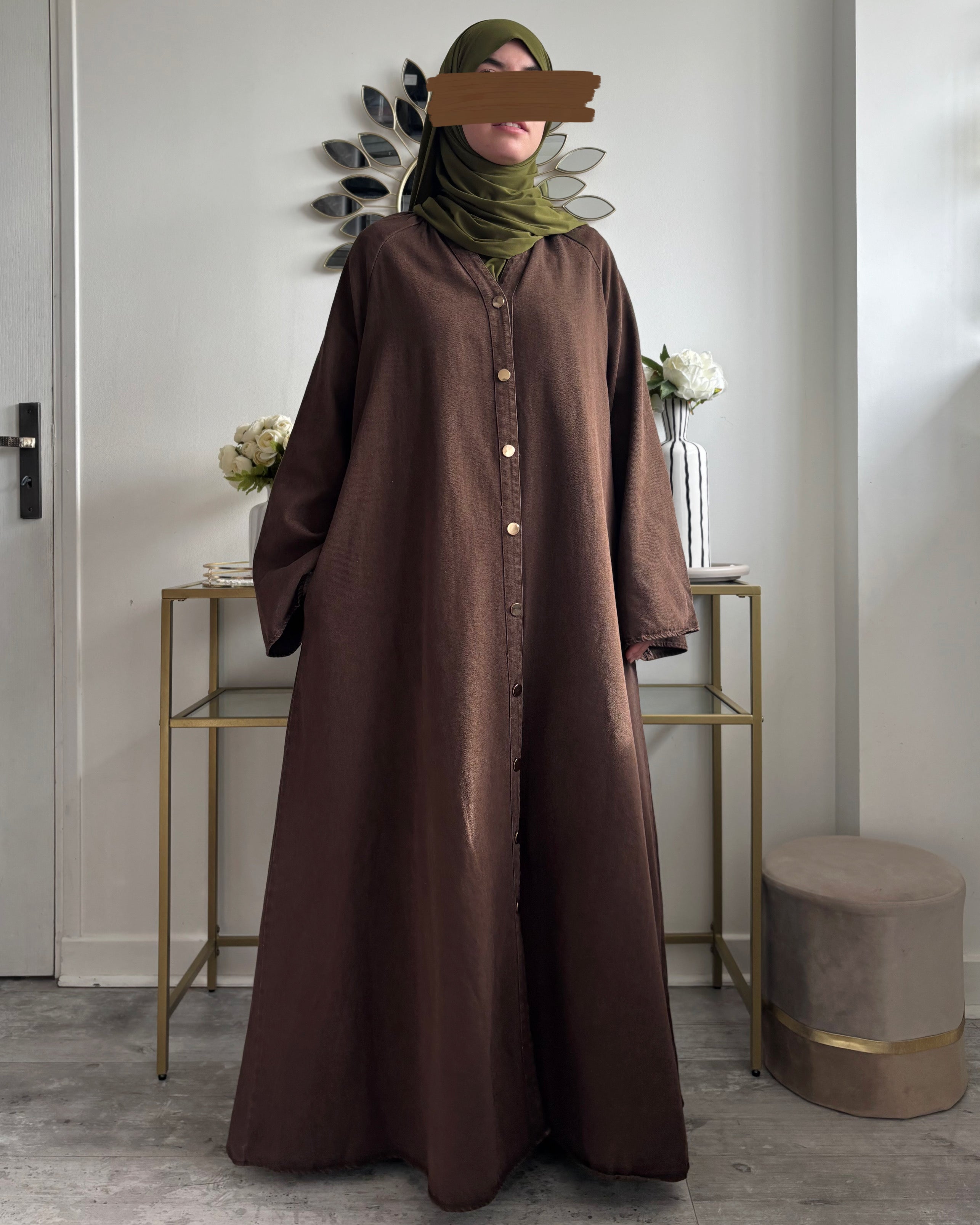 Abaya en jean 100% coton - Modest fashion