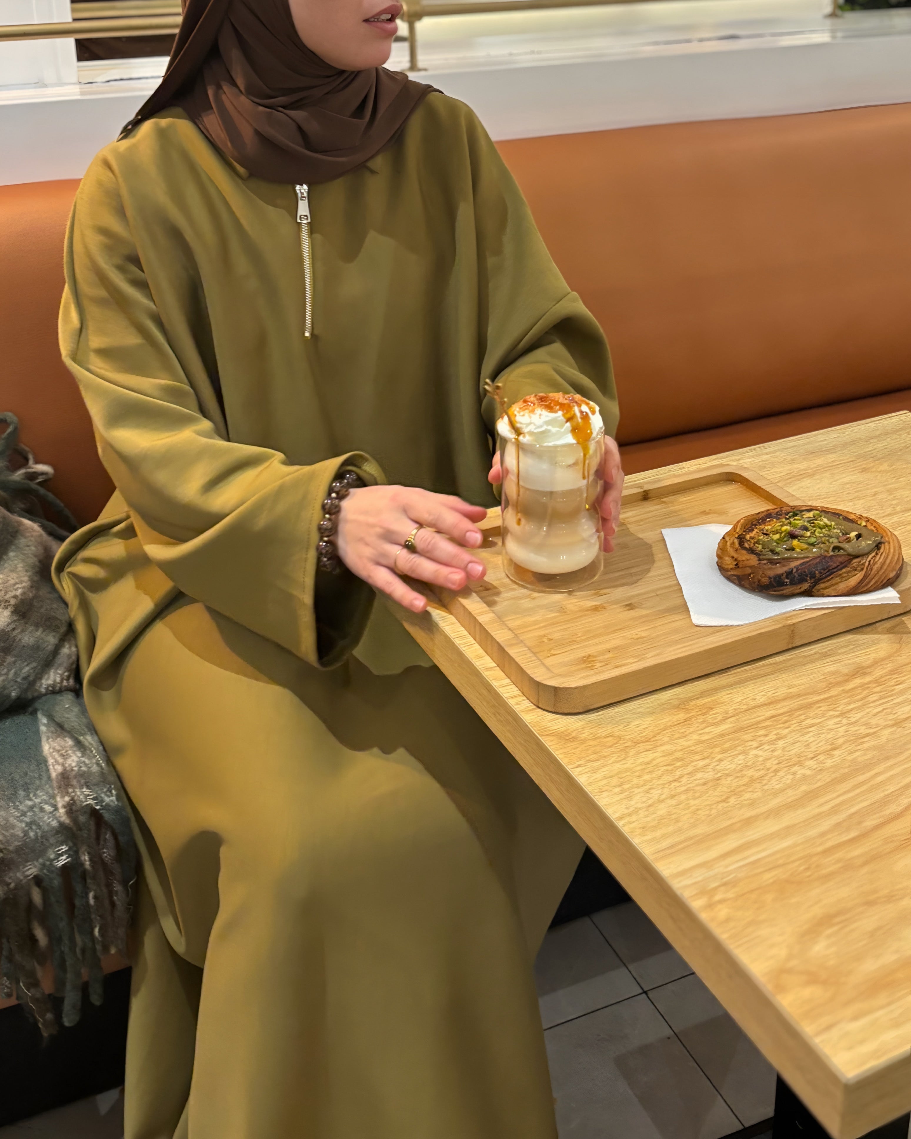 Abaya sportwear comfy oversiz olive