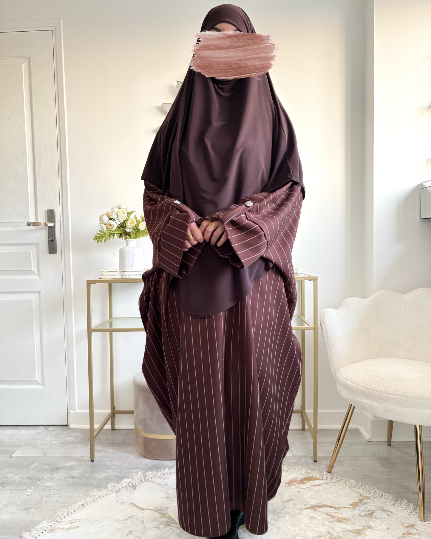 Abaya rayée Dana