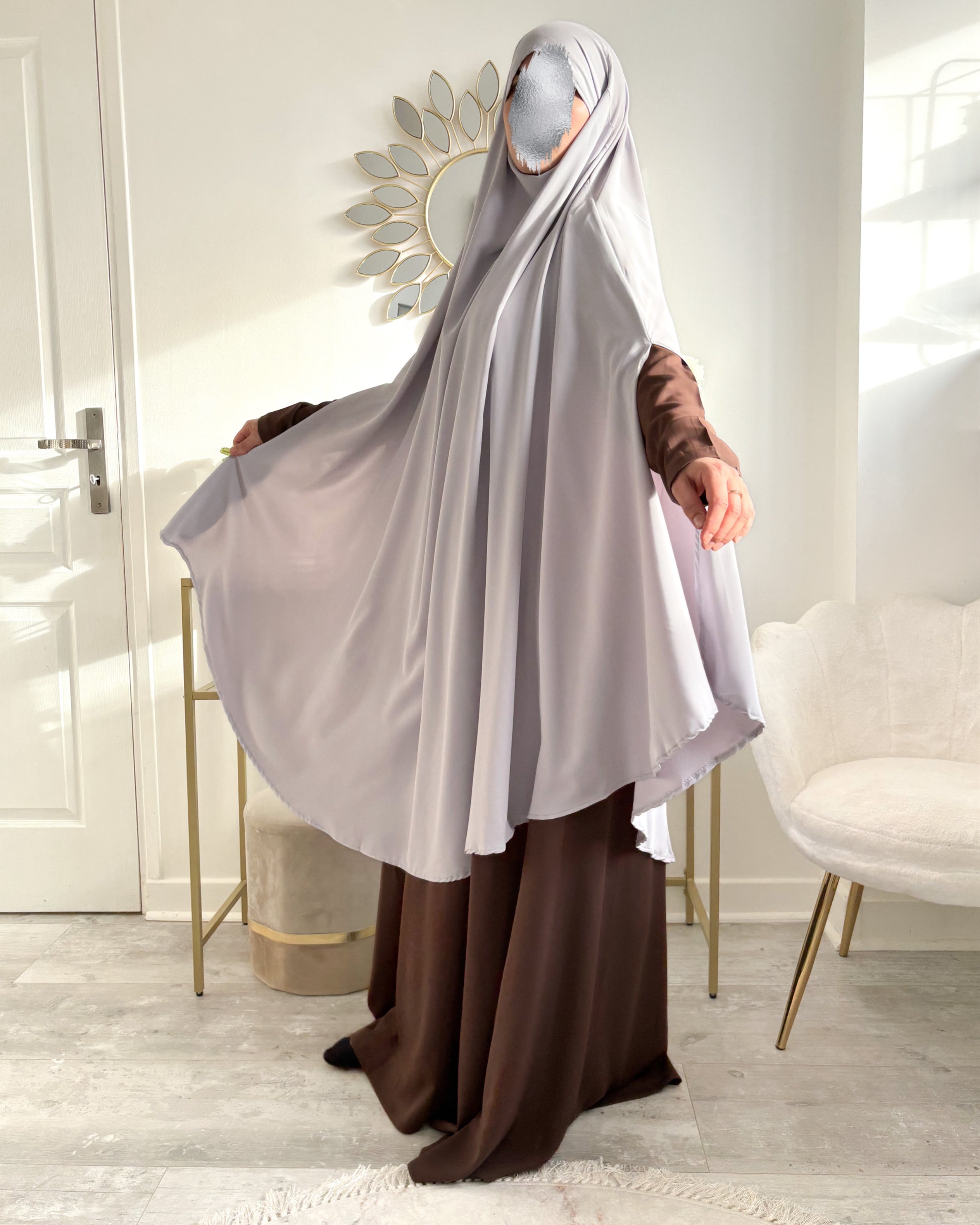 Khimar à fentes