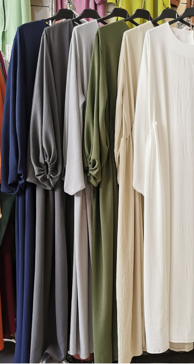Abaya NOURA manches bouffantes