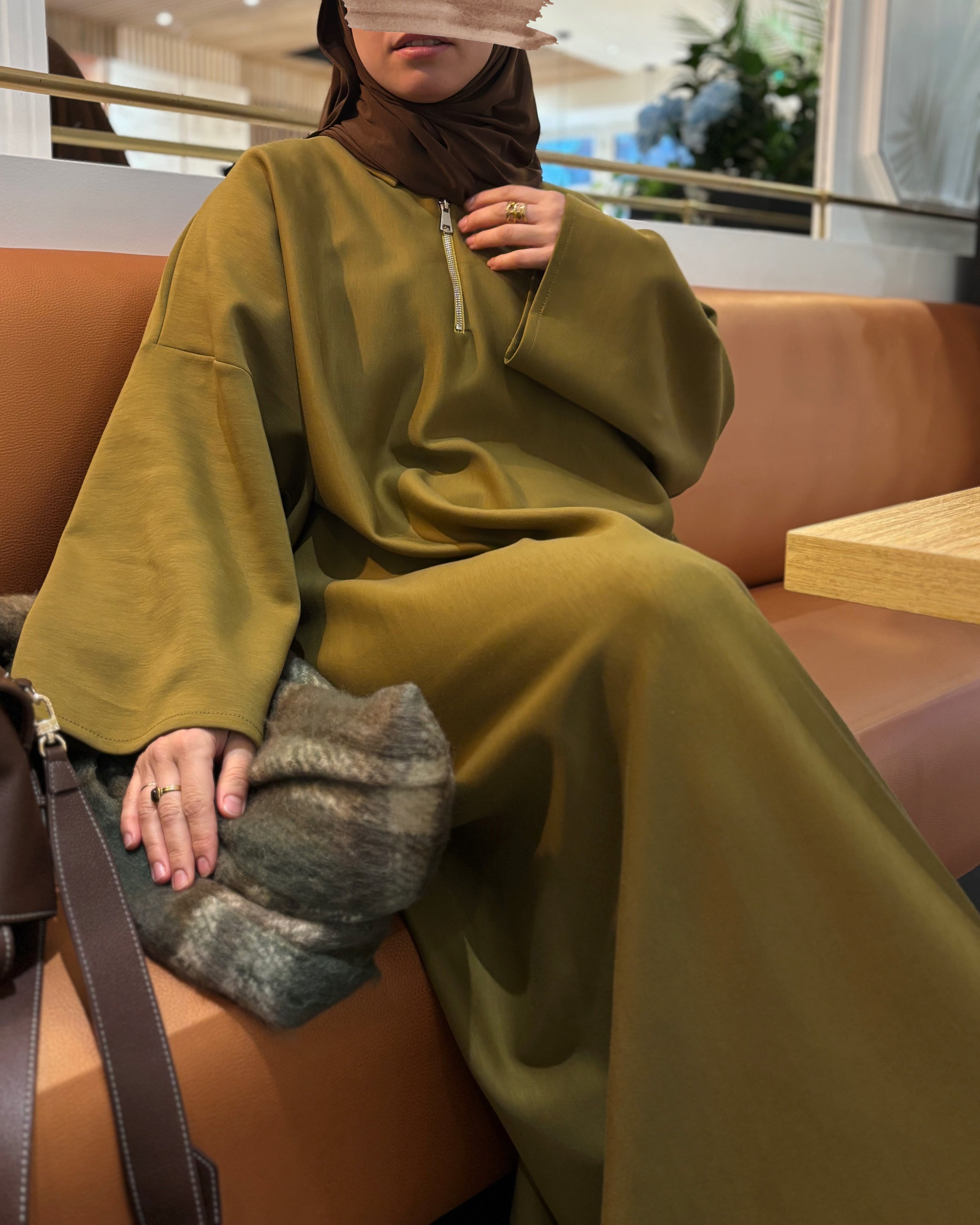 Abaya sportwear comfy oversiz olive