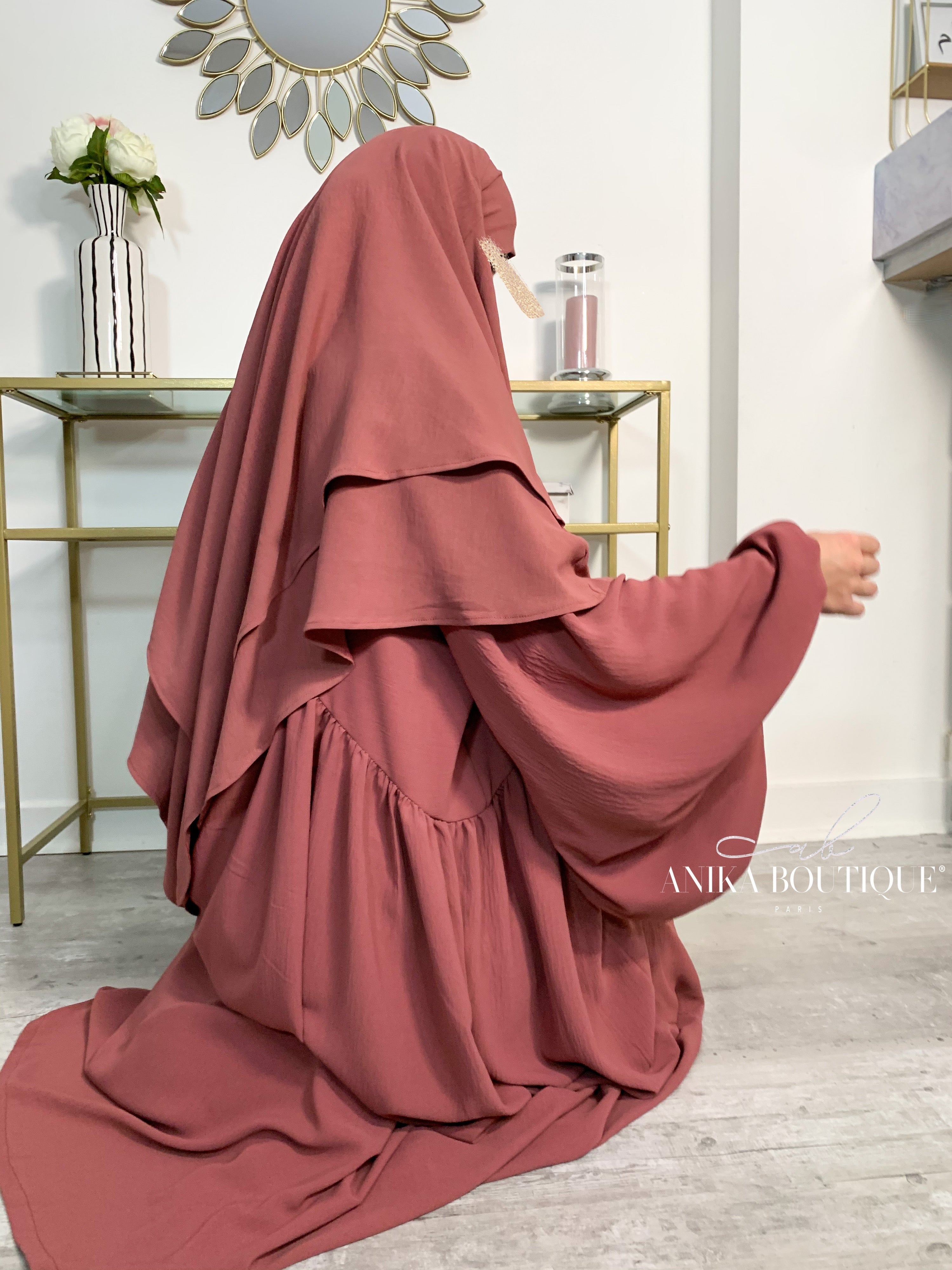 Abaya NOURA manches bouffantes
