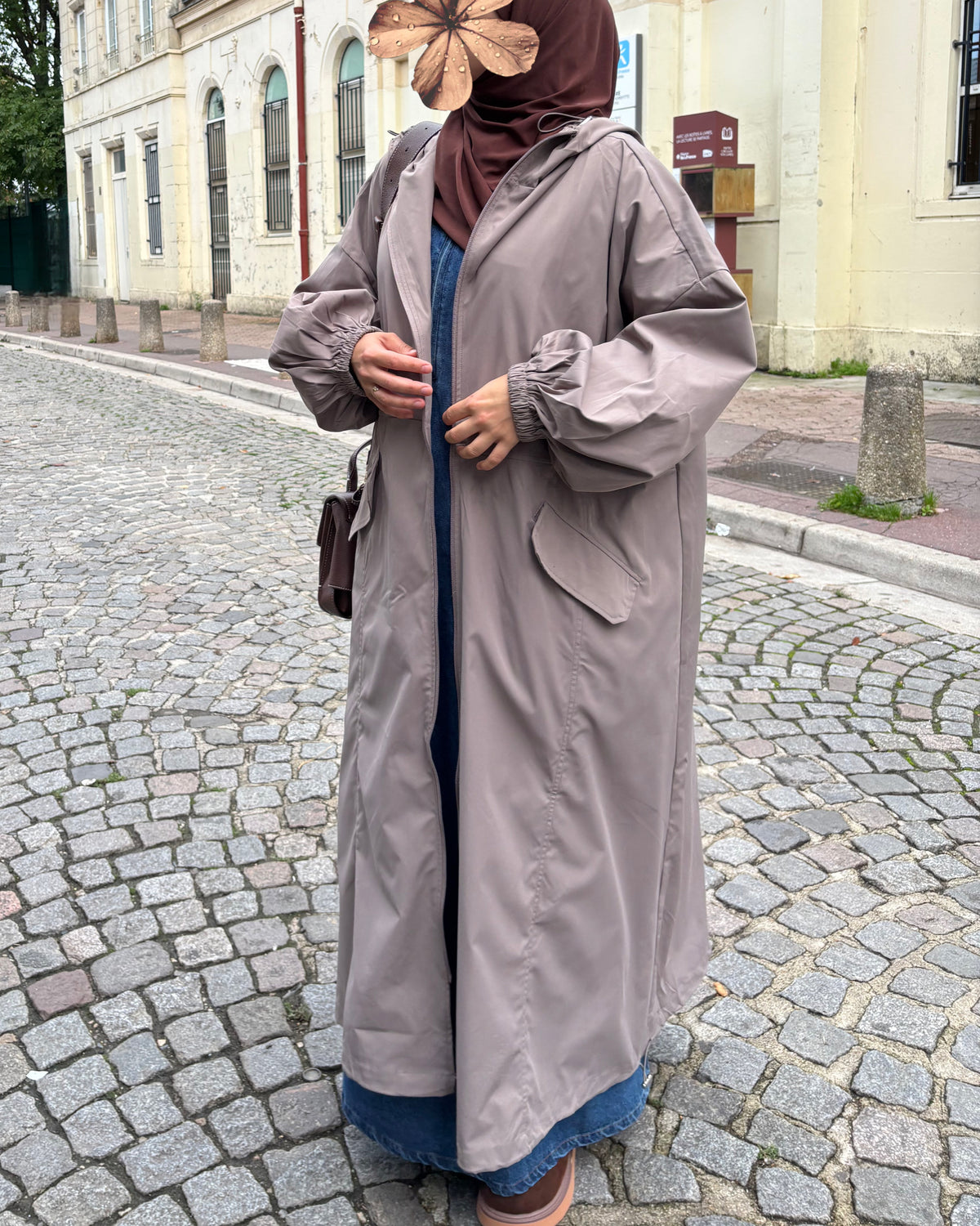 Longue veste imperméable femme – Déperlant, coupe-vent & oversize
