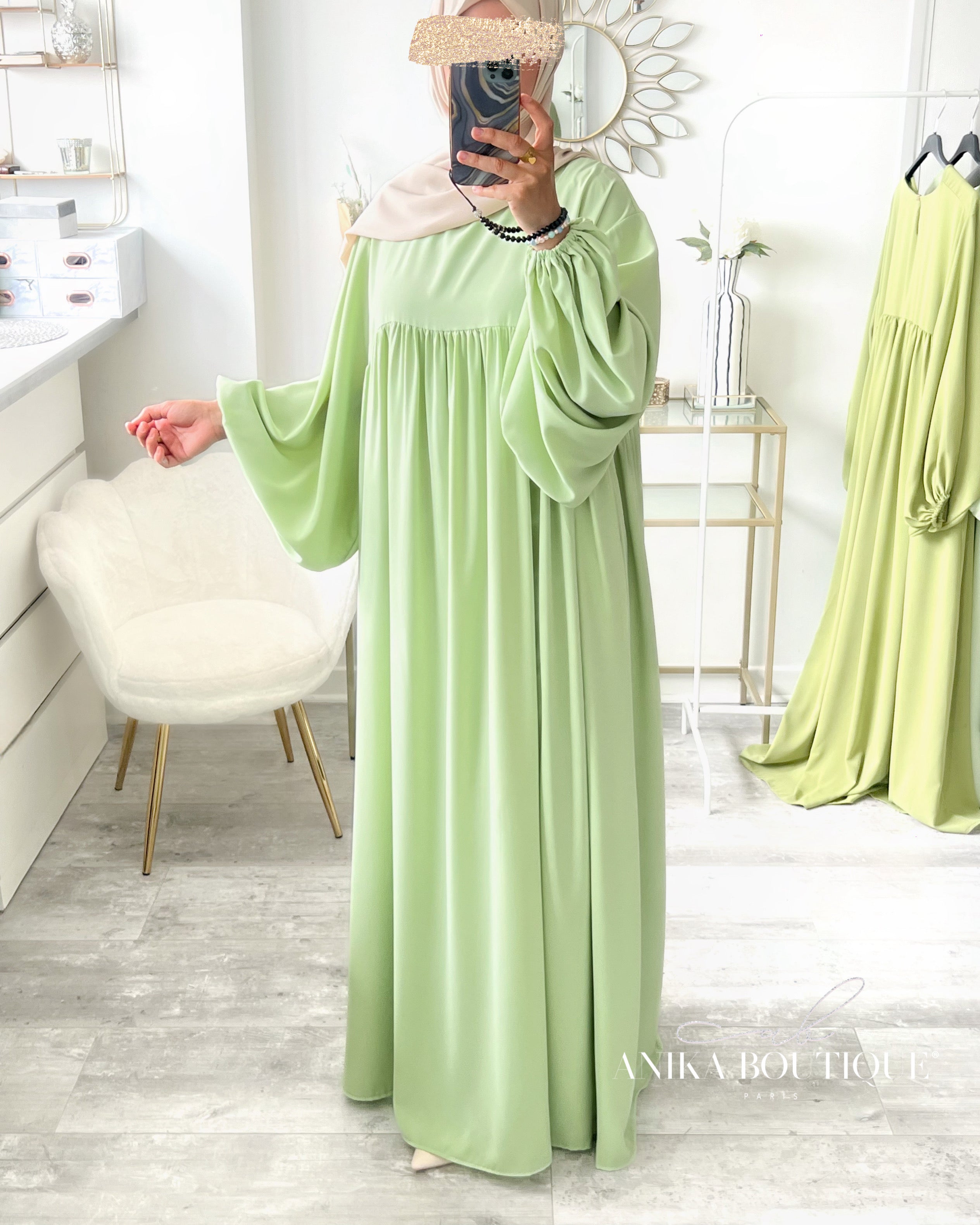 Abaya Naïla Tall pour sœur 1m80