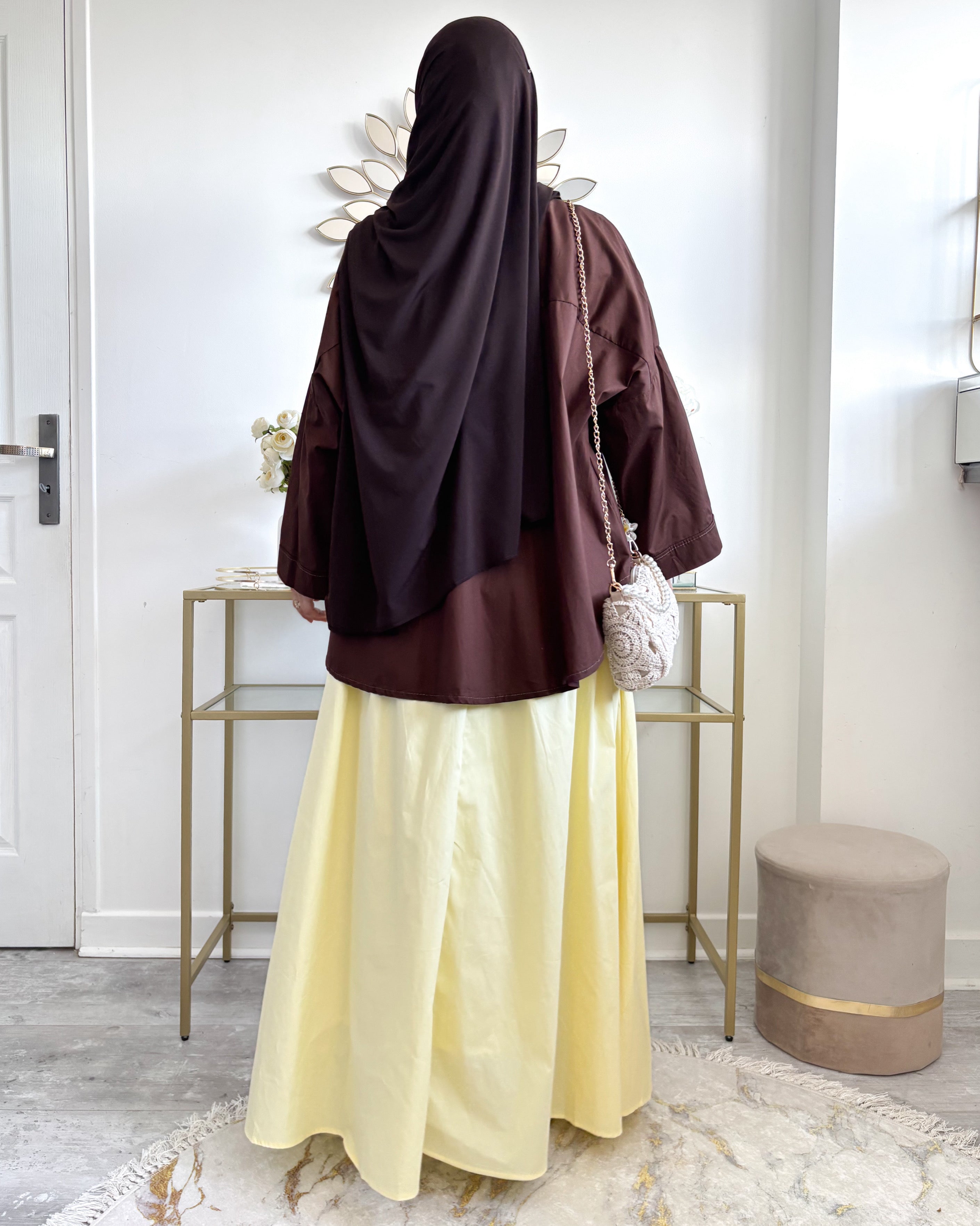 Jupe Longue 100 % Coton Doublée