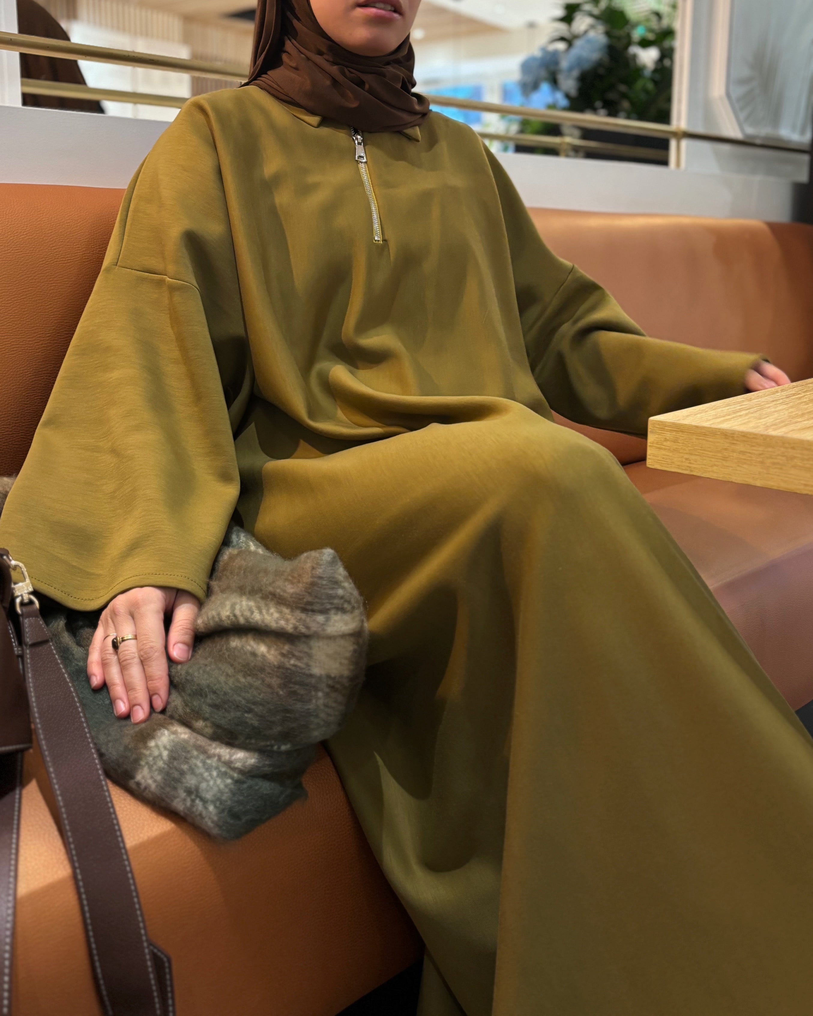 Abaya sportwear comfy oversiz olive