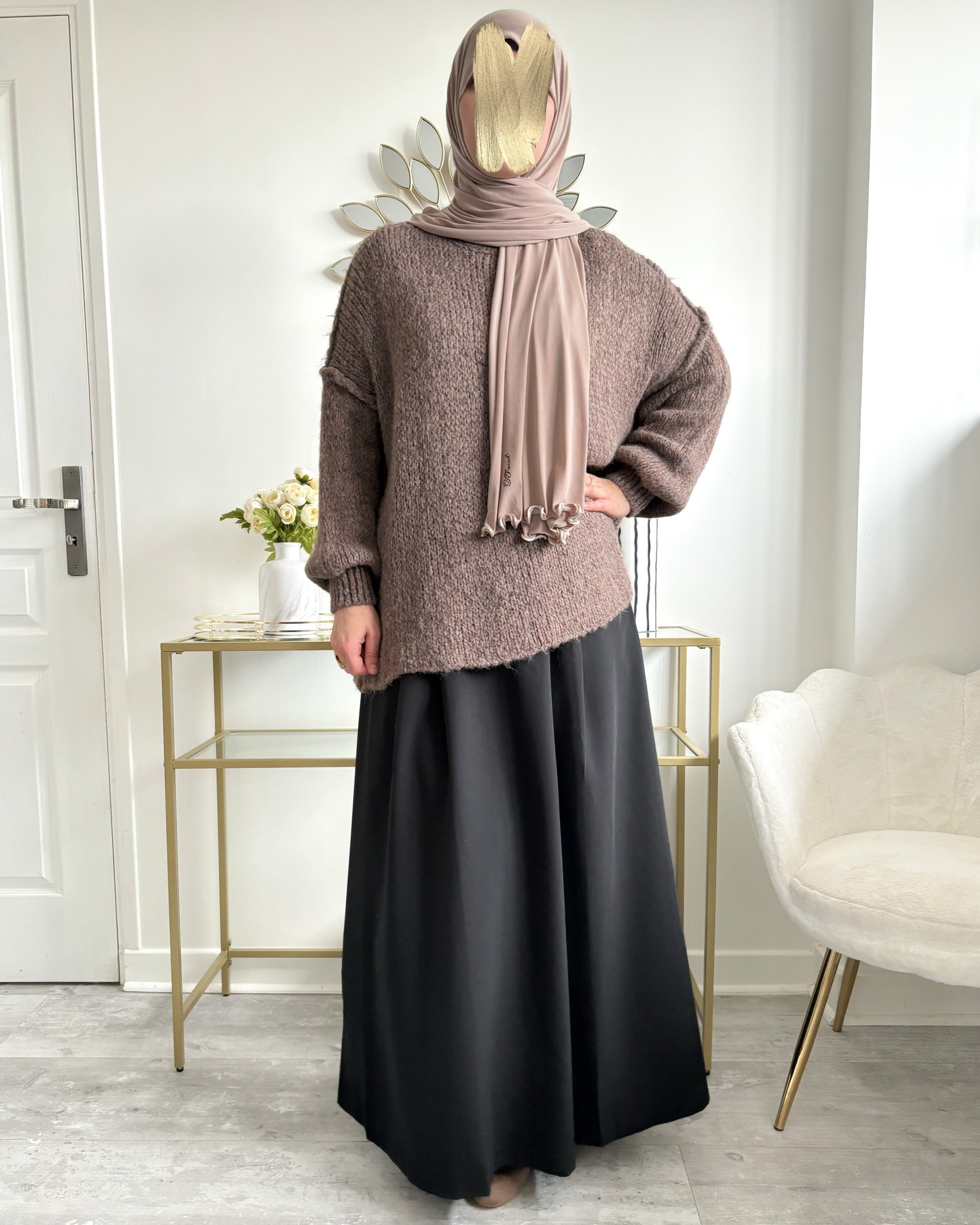Pull Oversize Col Montant – Élégance et Confort pour un Hiver Stylé