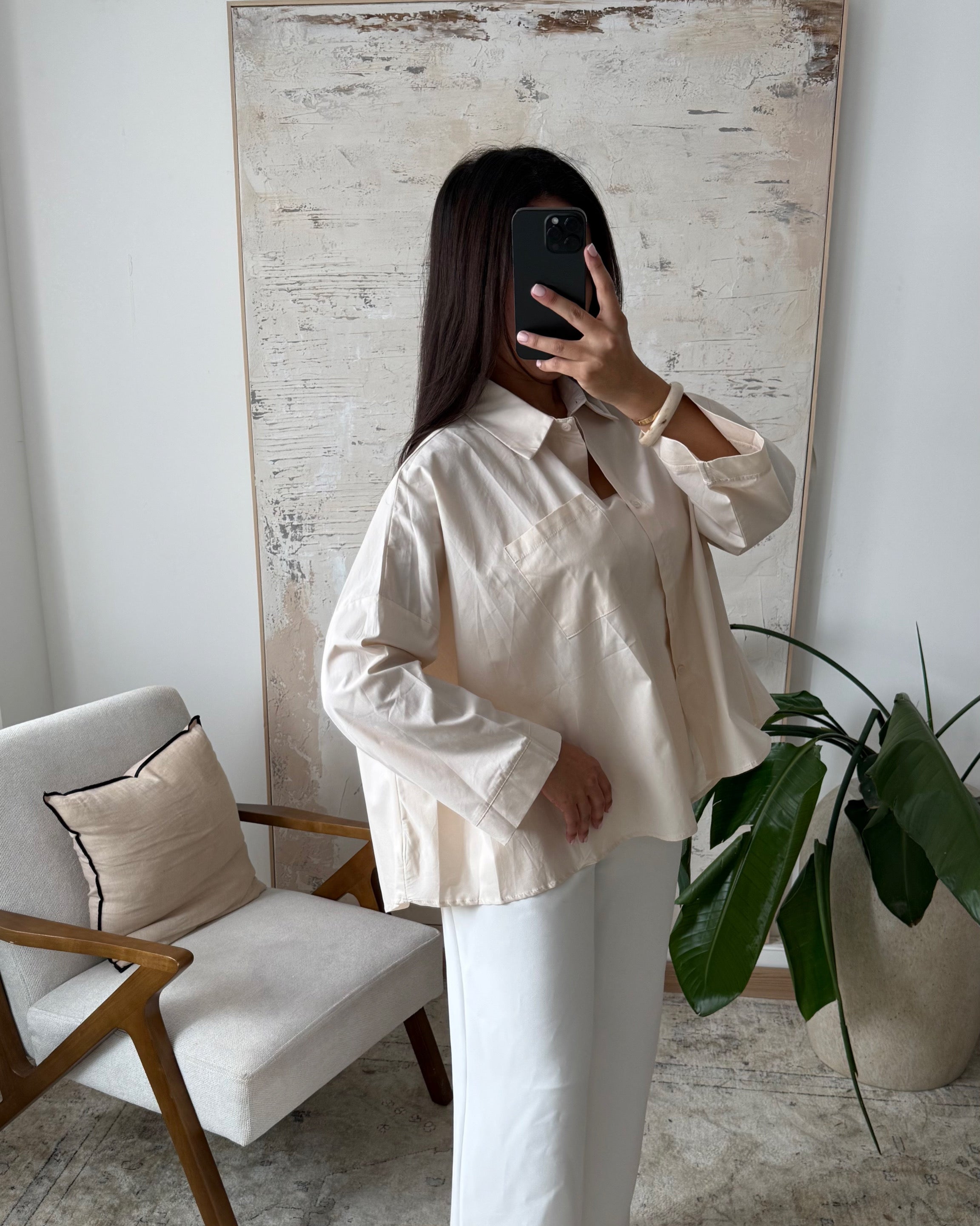 Chemise Oversize Femme – Coton | Modest Fashion