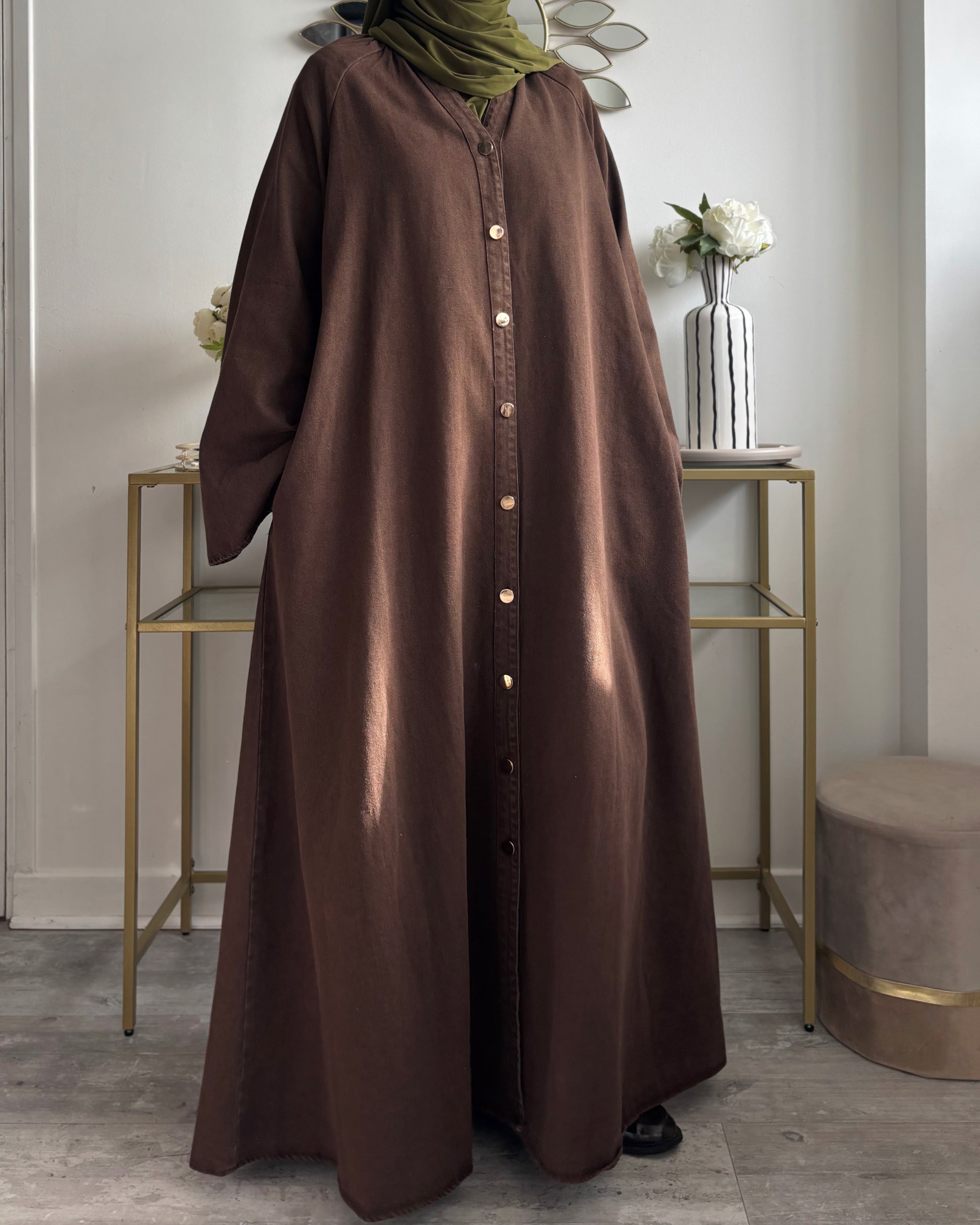 Abaya en jean 100% coton - Modest fashion