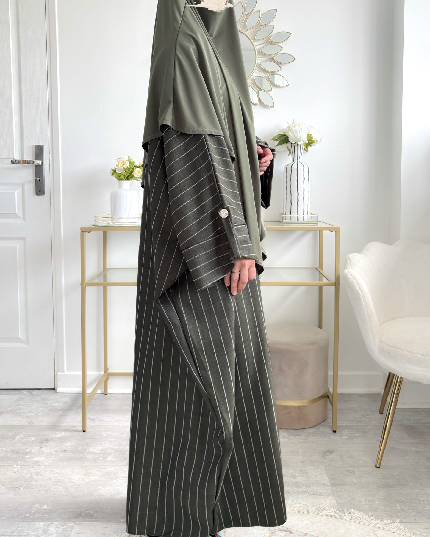Abaya rayée Dana