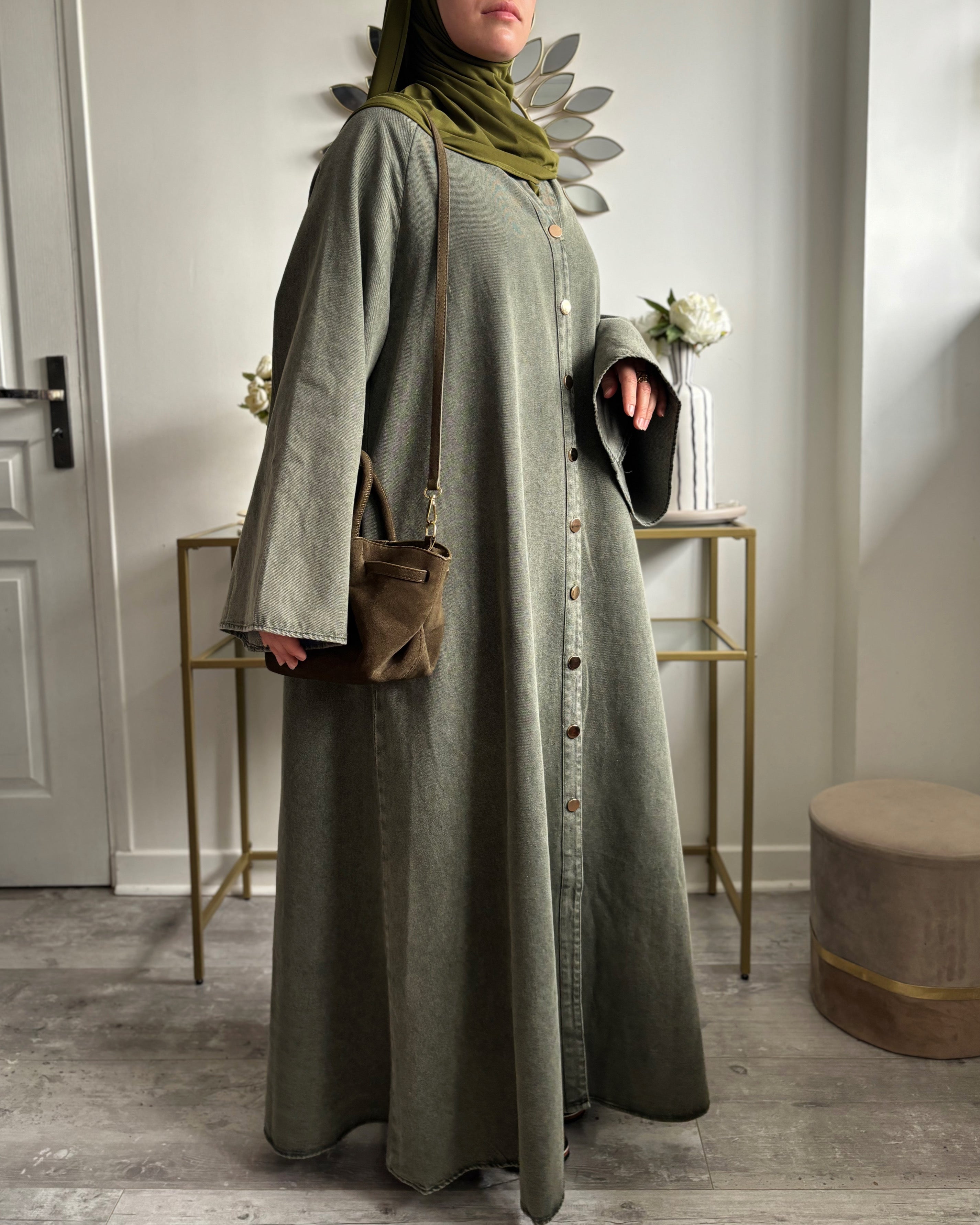 Abaya en jean 100% coton - Modest fashion