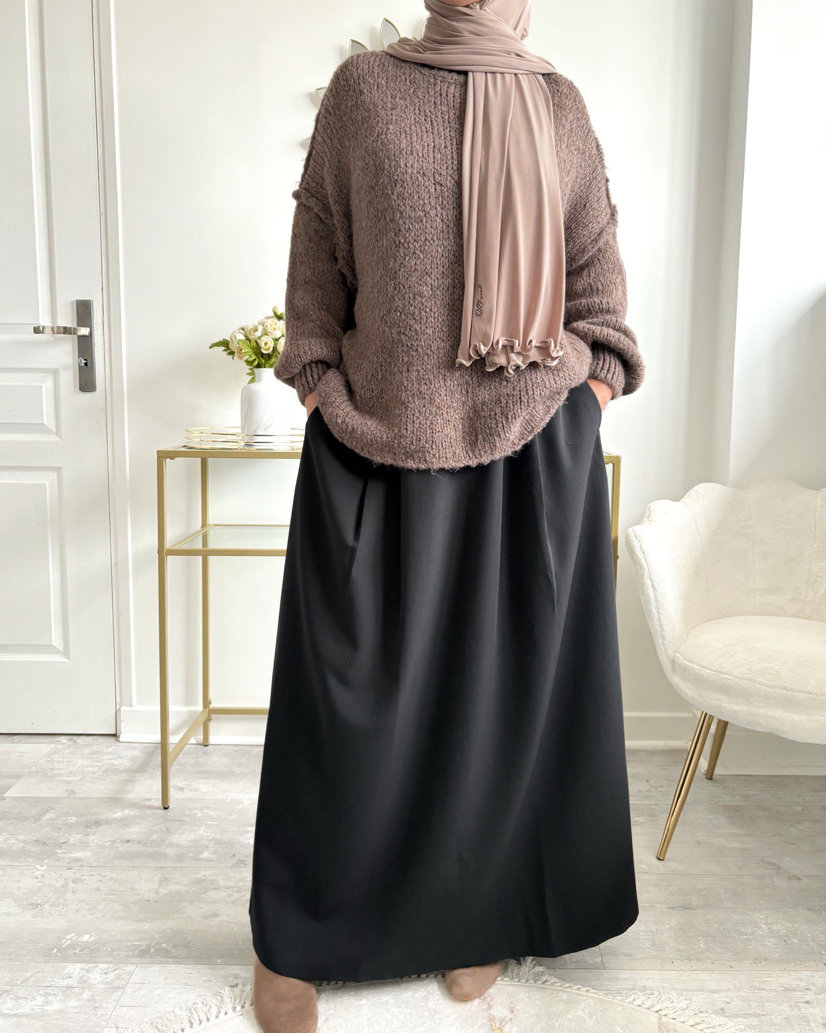 Pull Oversize Col Montant – Élégance et Confort pour un Hiver Stylé