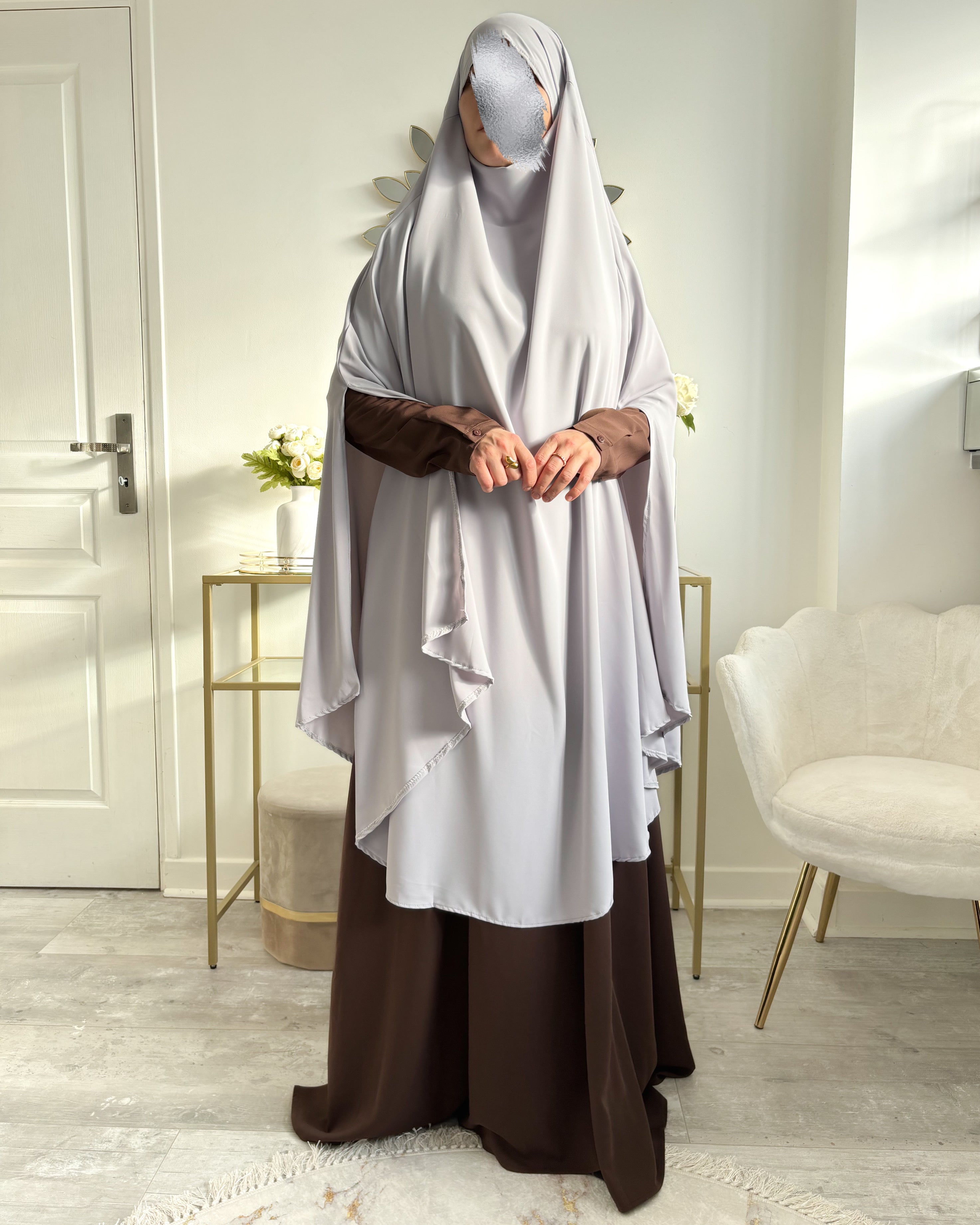 Khimar à fentes