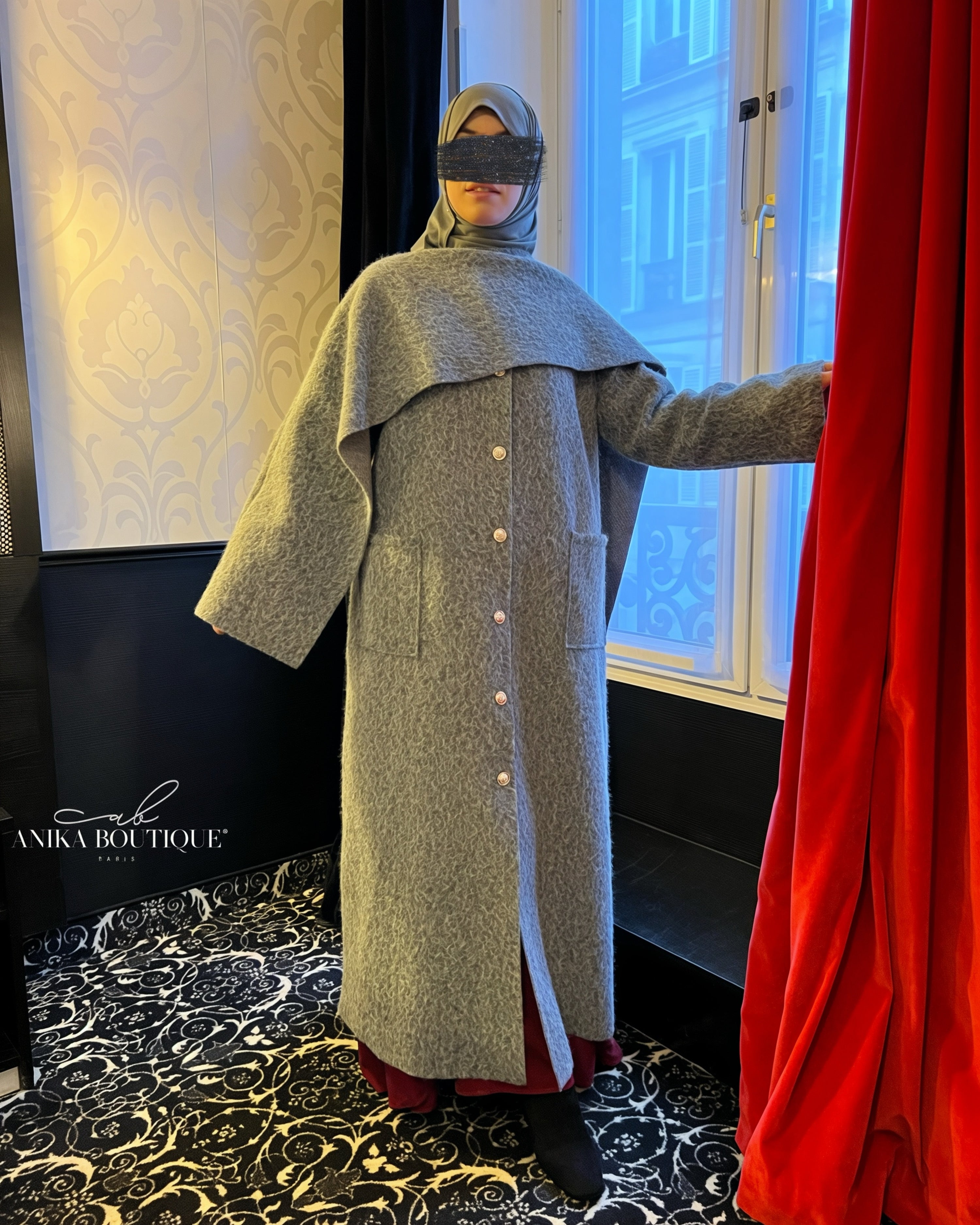 Manteau Écharpe Intégrée – Élégance et Confort pour l’Hiver