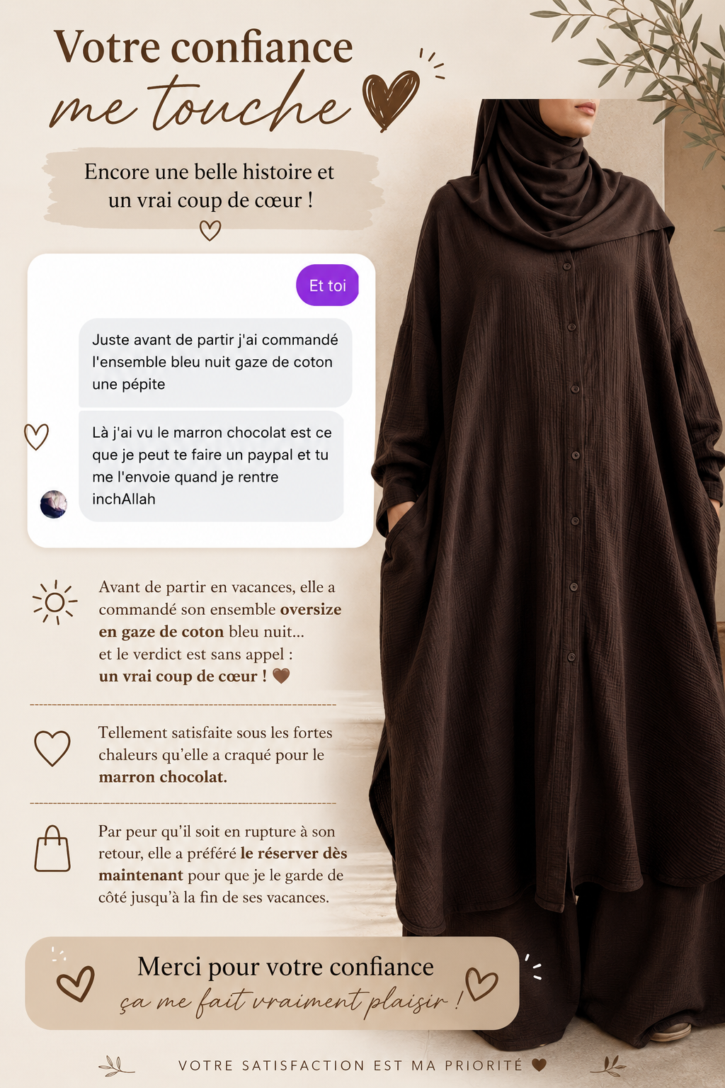 Ensemble Oversize – 100% Coton Texturé