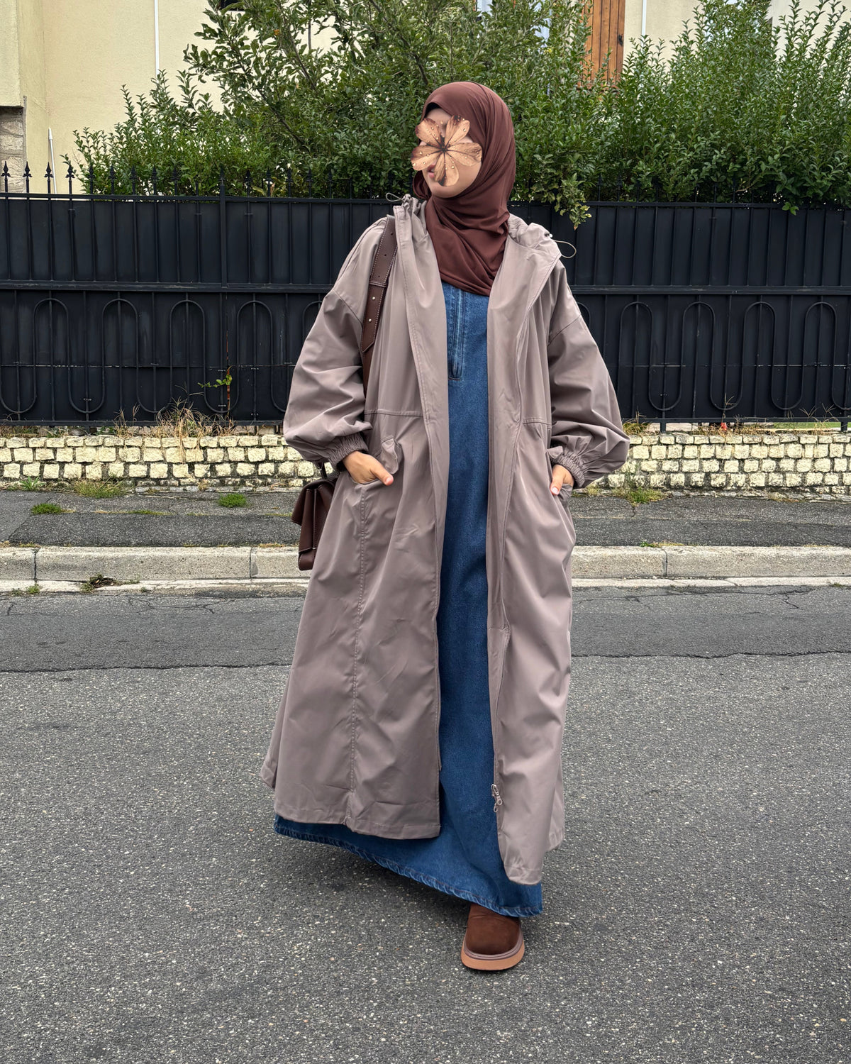 Longue veste imperméable femme – Déperlant, coupe-vent & oversize