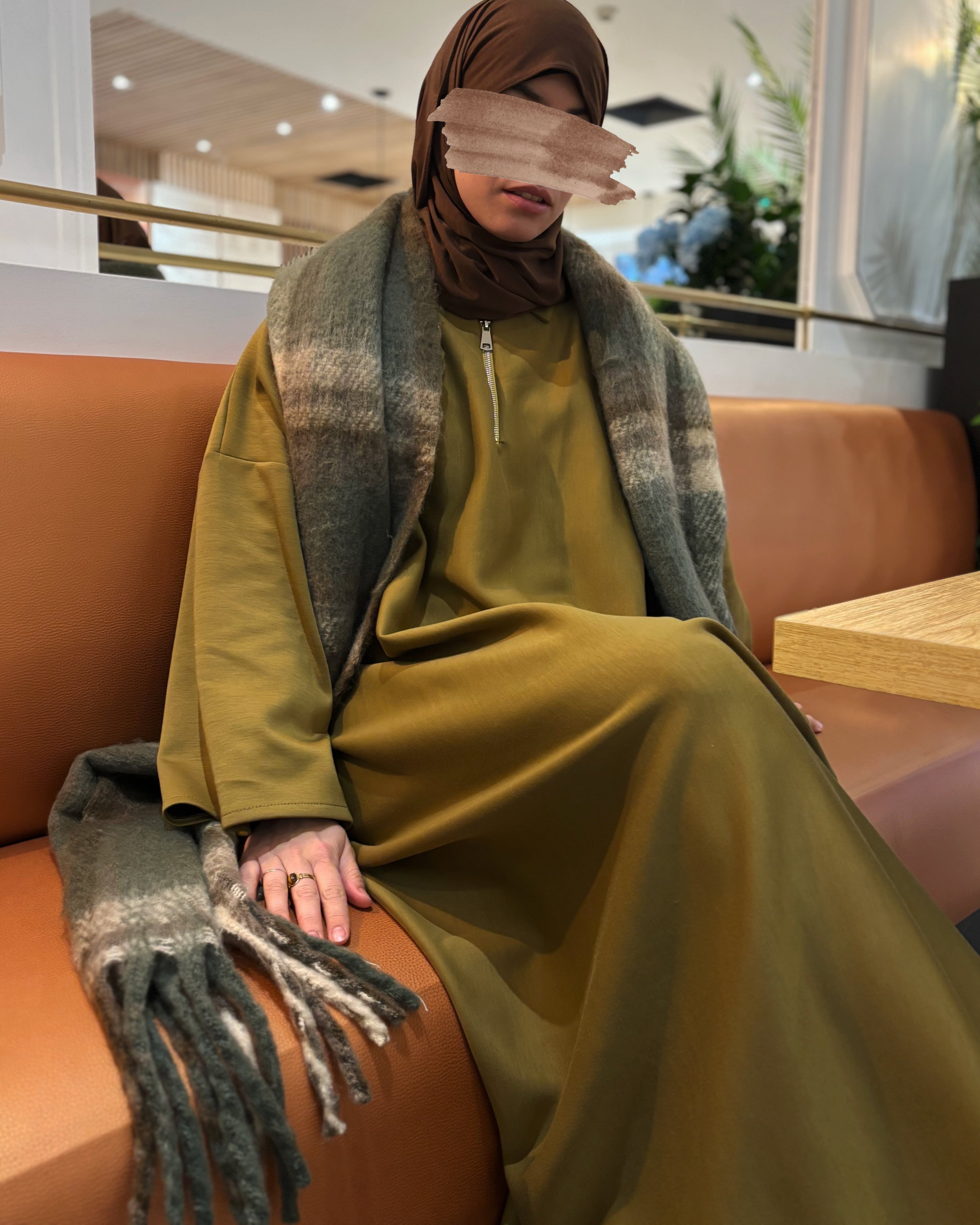 Abaya sportwear comfy oversiz olive