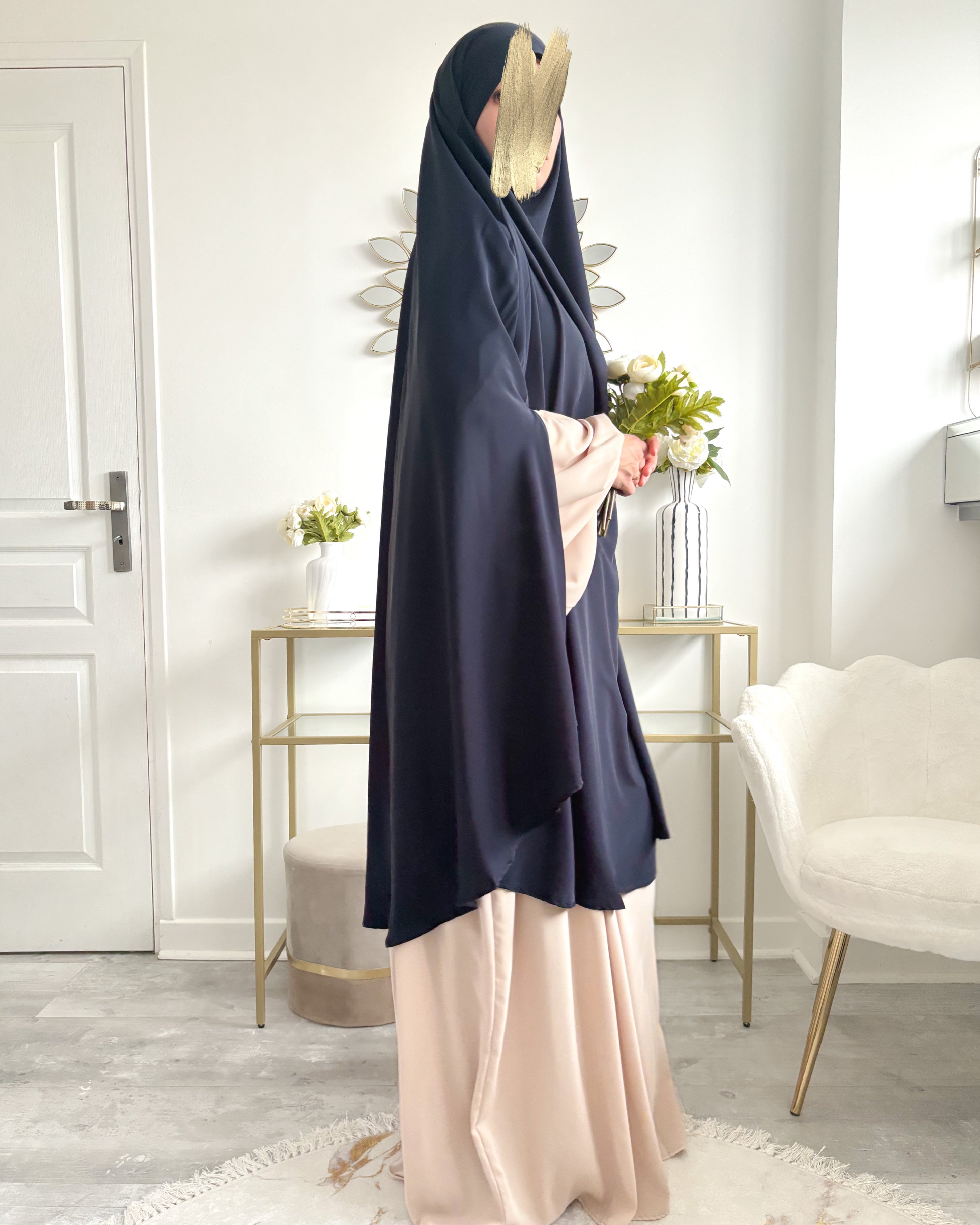 Khimar à fentes