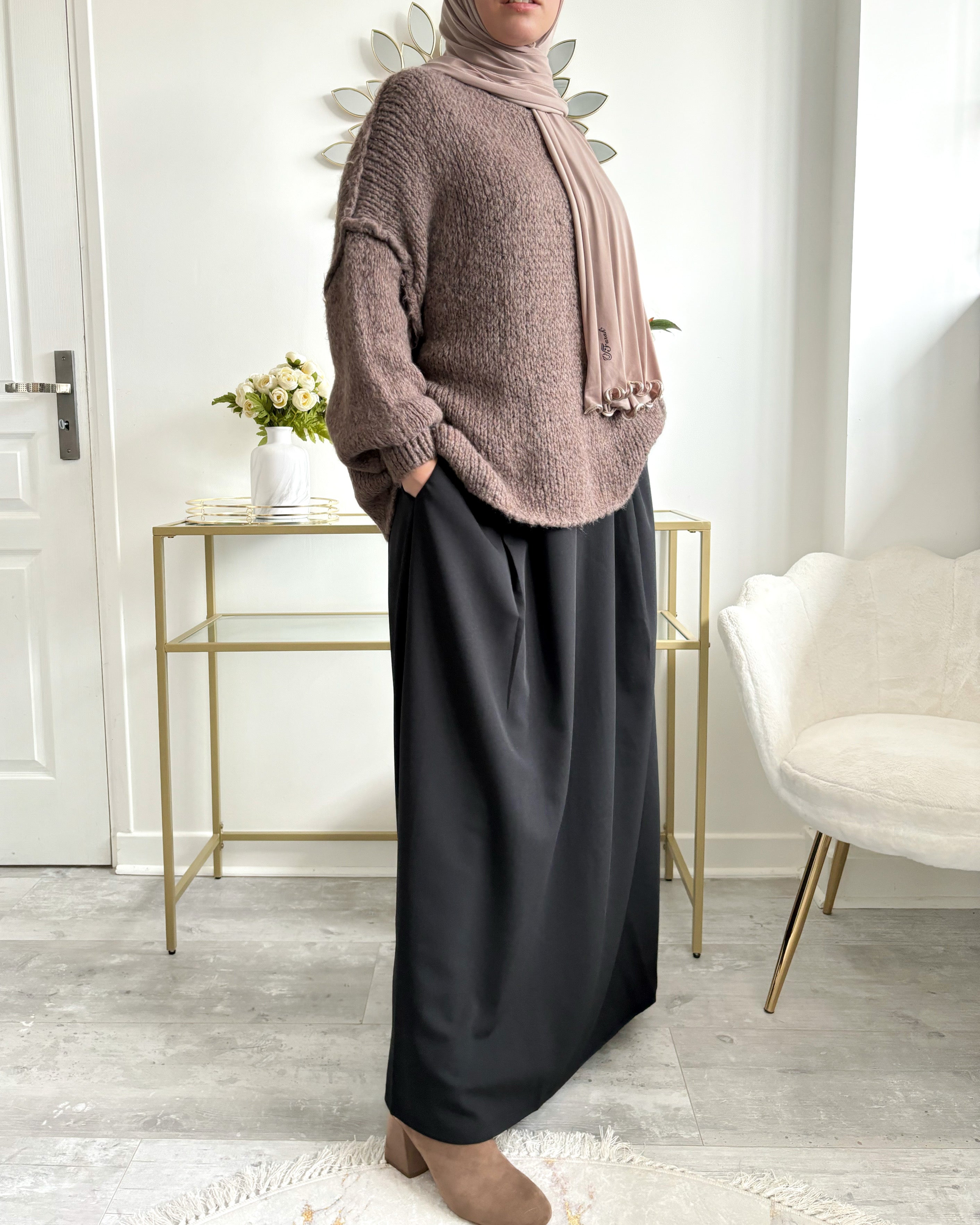 Pull Oversize Col Montant – Élégance et Confort pour un Hiver Stylé