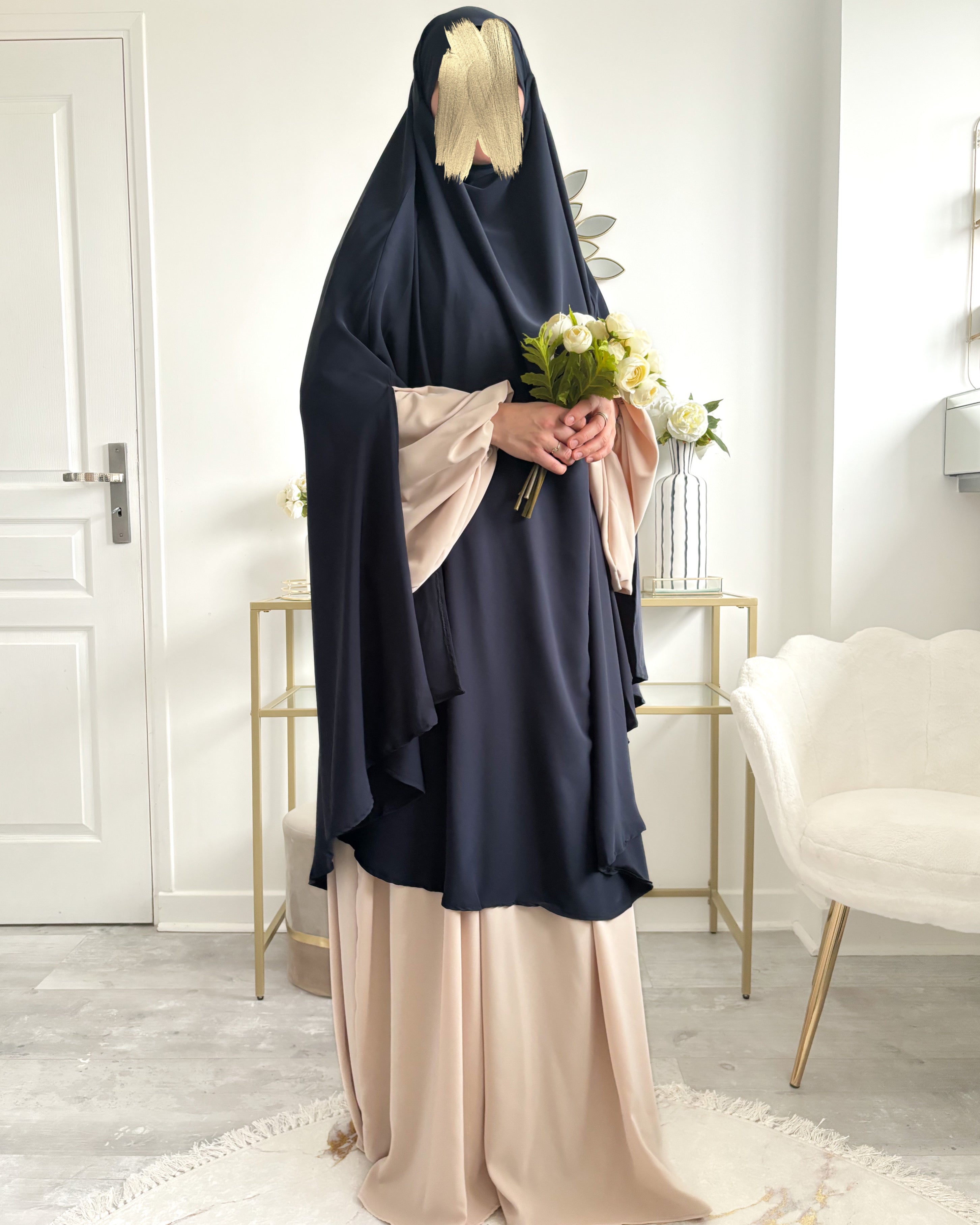 Khimar à fentes