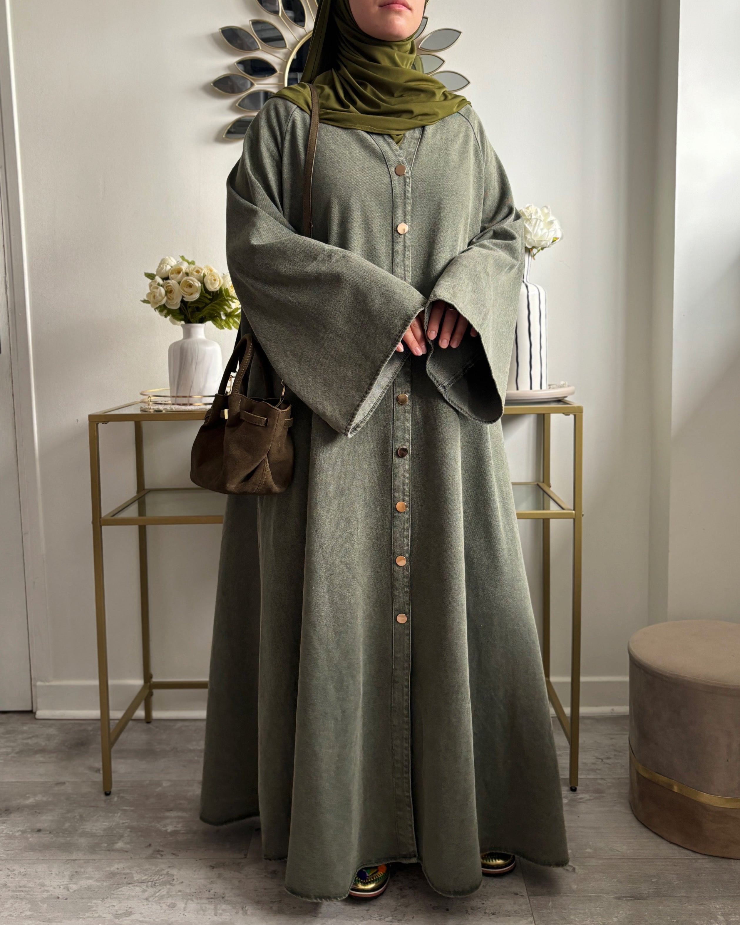 Abaya en jean 100% coton - Modest fashion