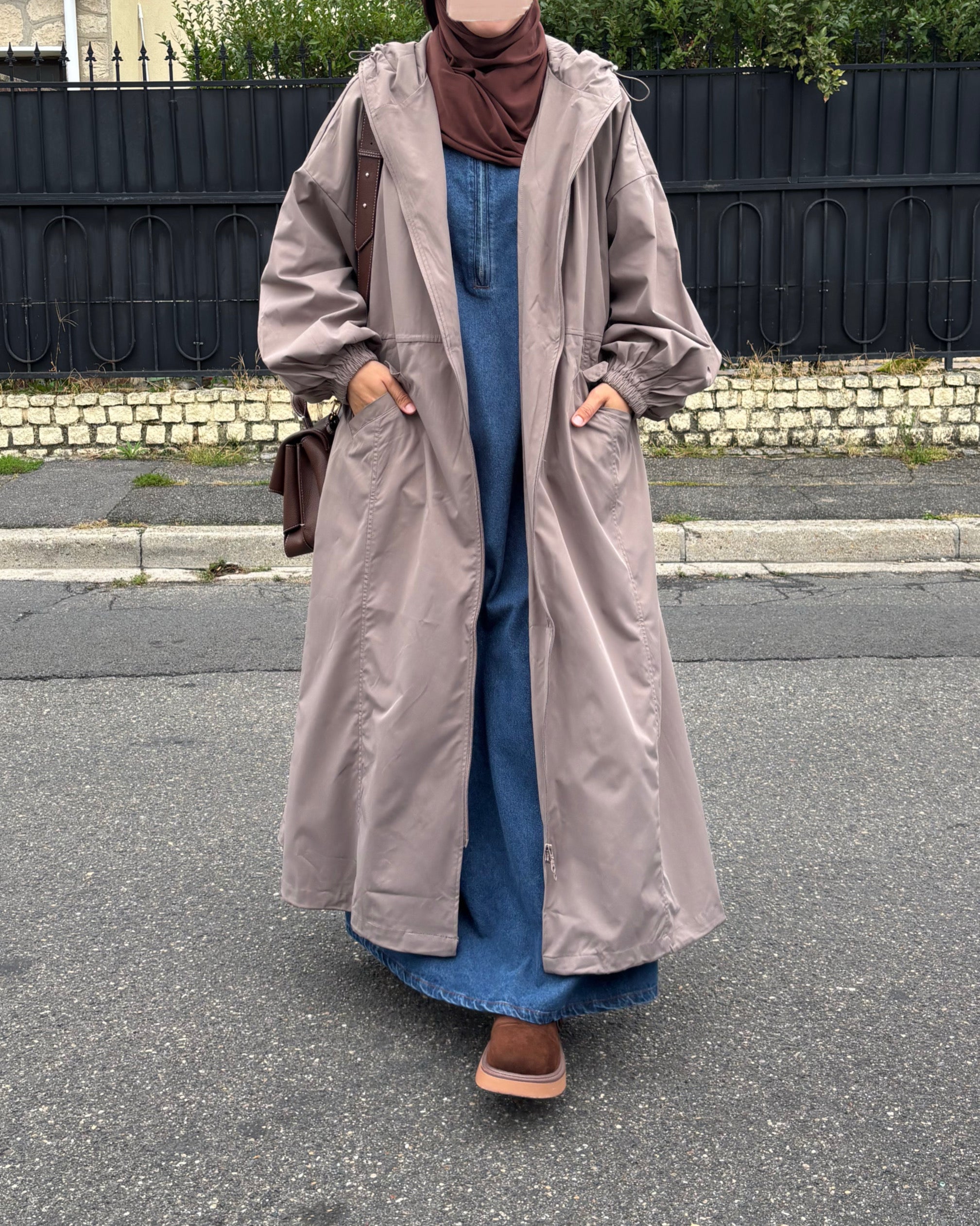 Veste Longue Imperméable & Coupe-Vent