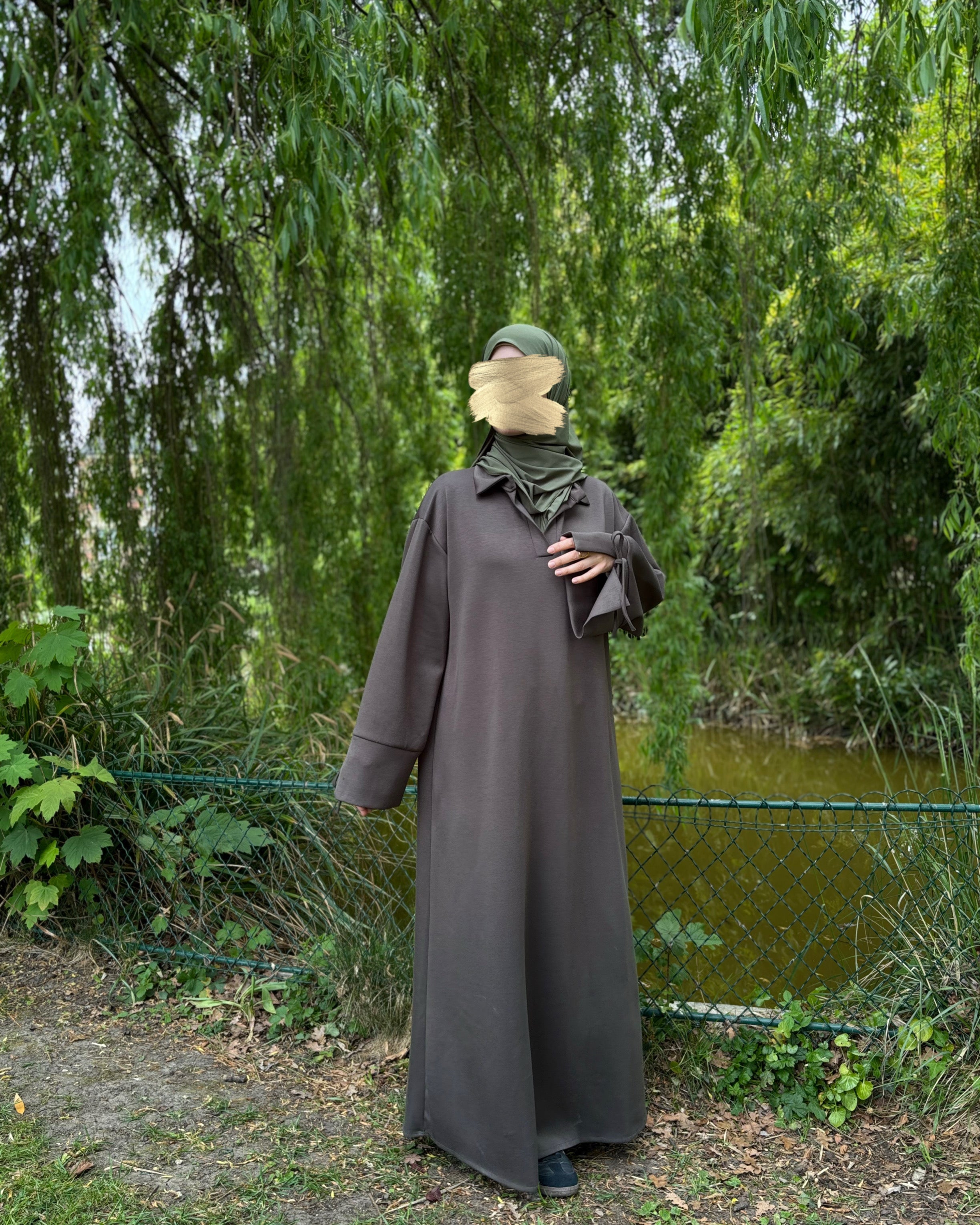 Abaya Sportive en Tissu Sweat - Confort et Élégance au Quotidien