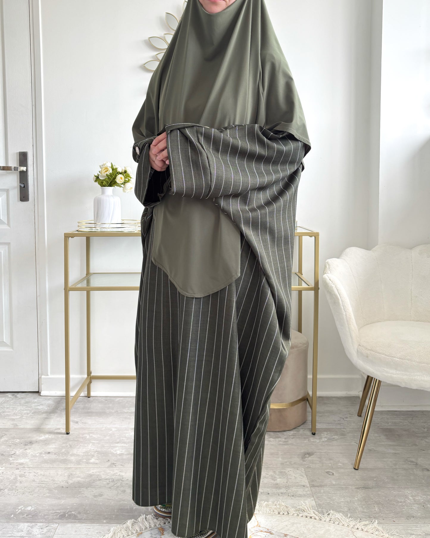 Abaya rayée Dana