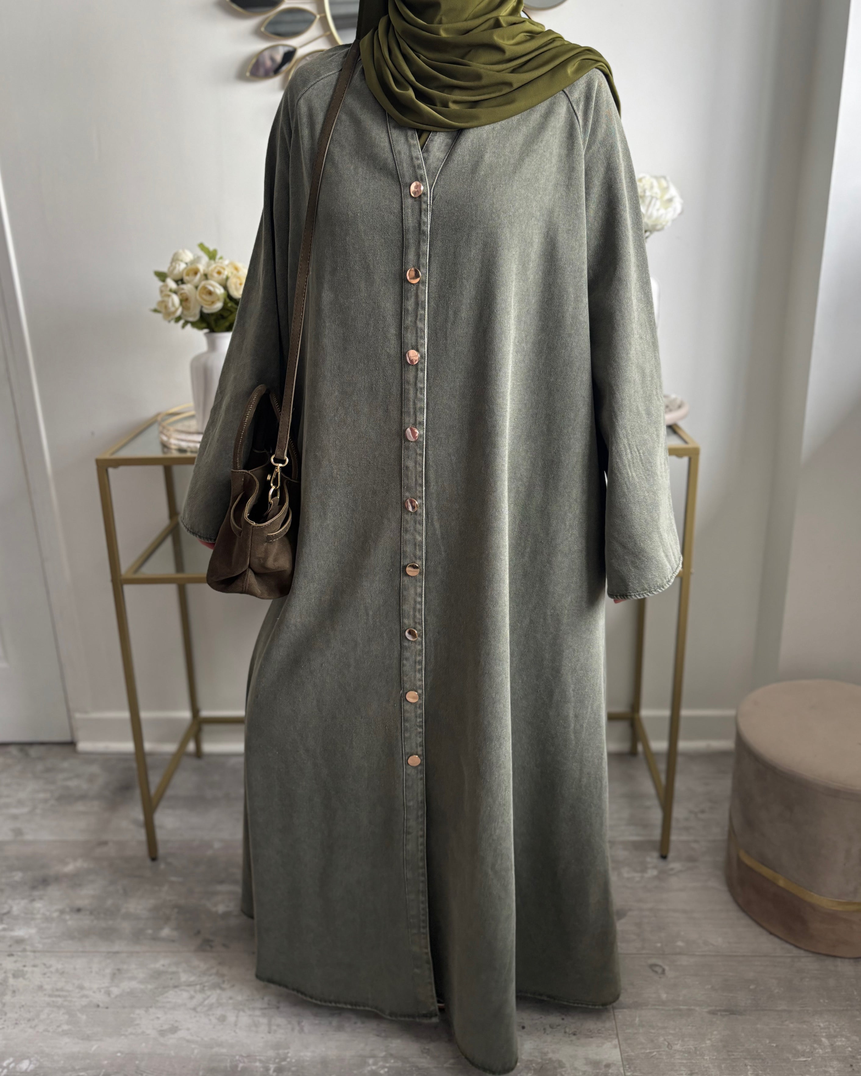 Abaya en jean 100% coton - Modest fashion