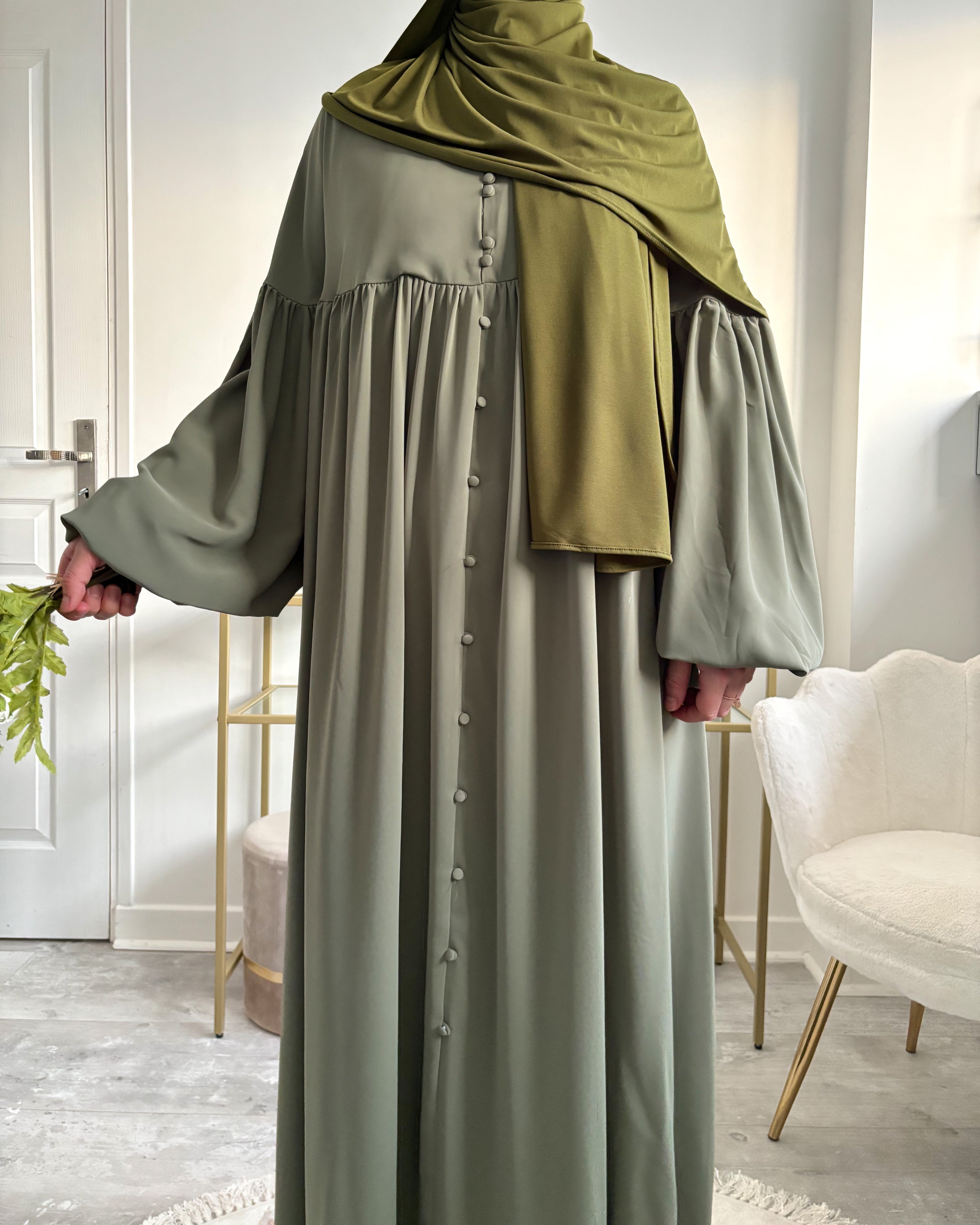 Boutons décoratifs abaya Alya – finition chic et discrète