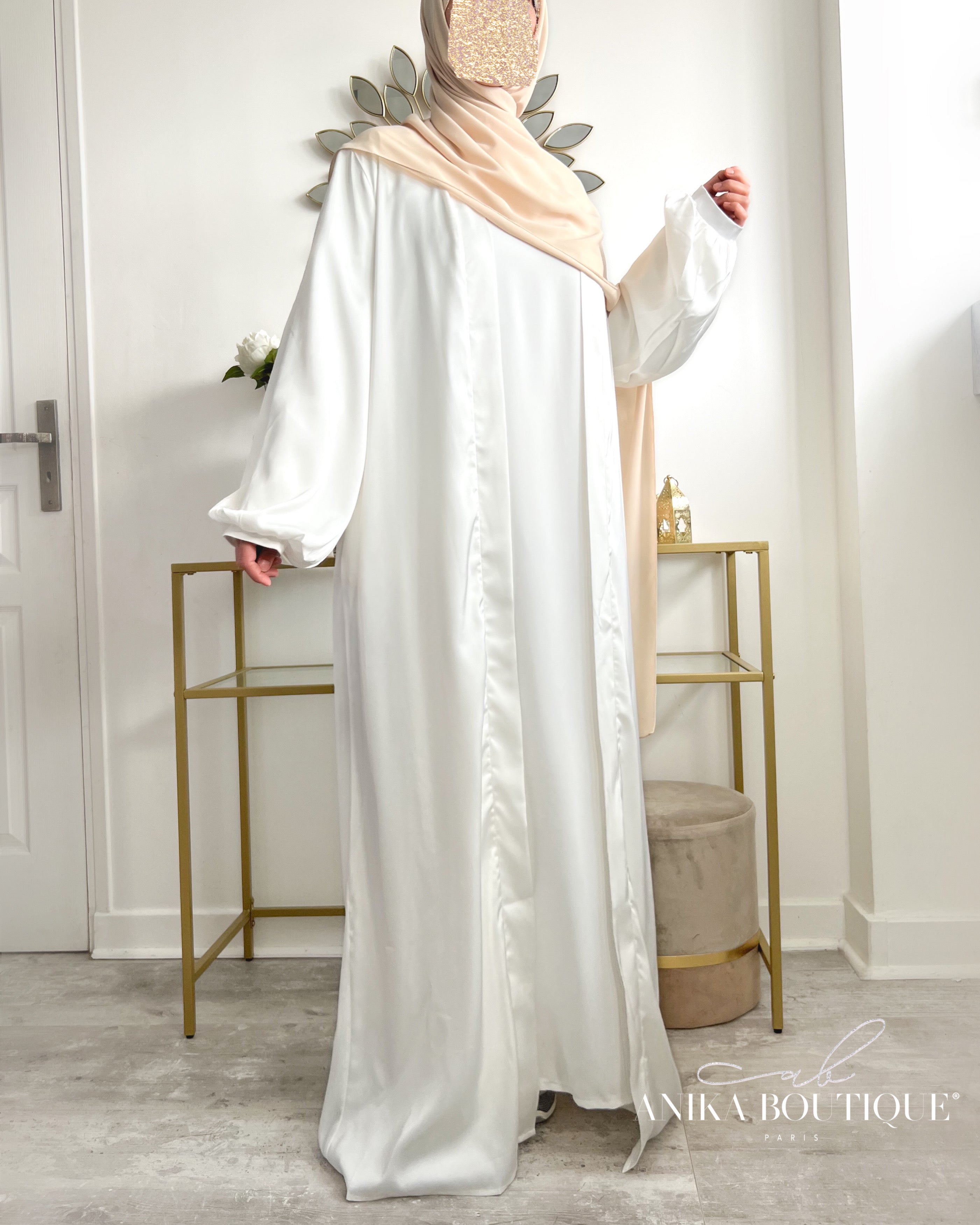 Kimono Satiné manches bouffantes