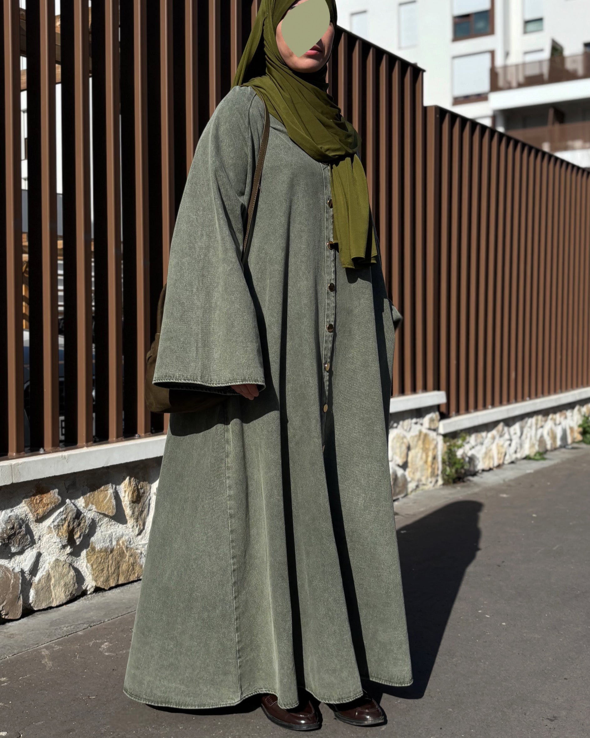 Abaya en jean 100% coton - Modest fashion