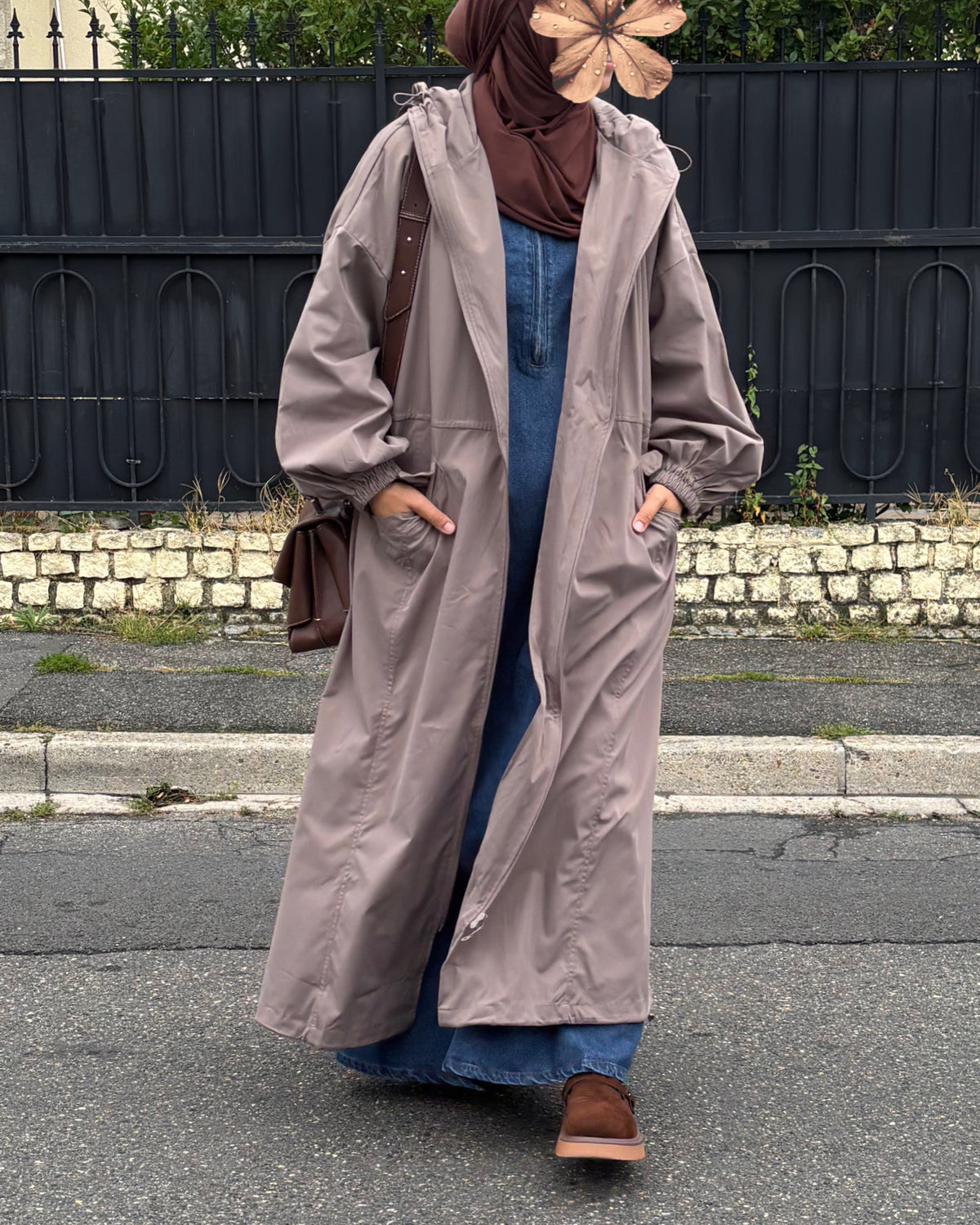 Longue veste imperméable femme – Déperlant, coupe-vent & oversize