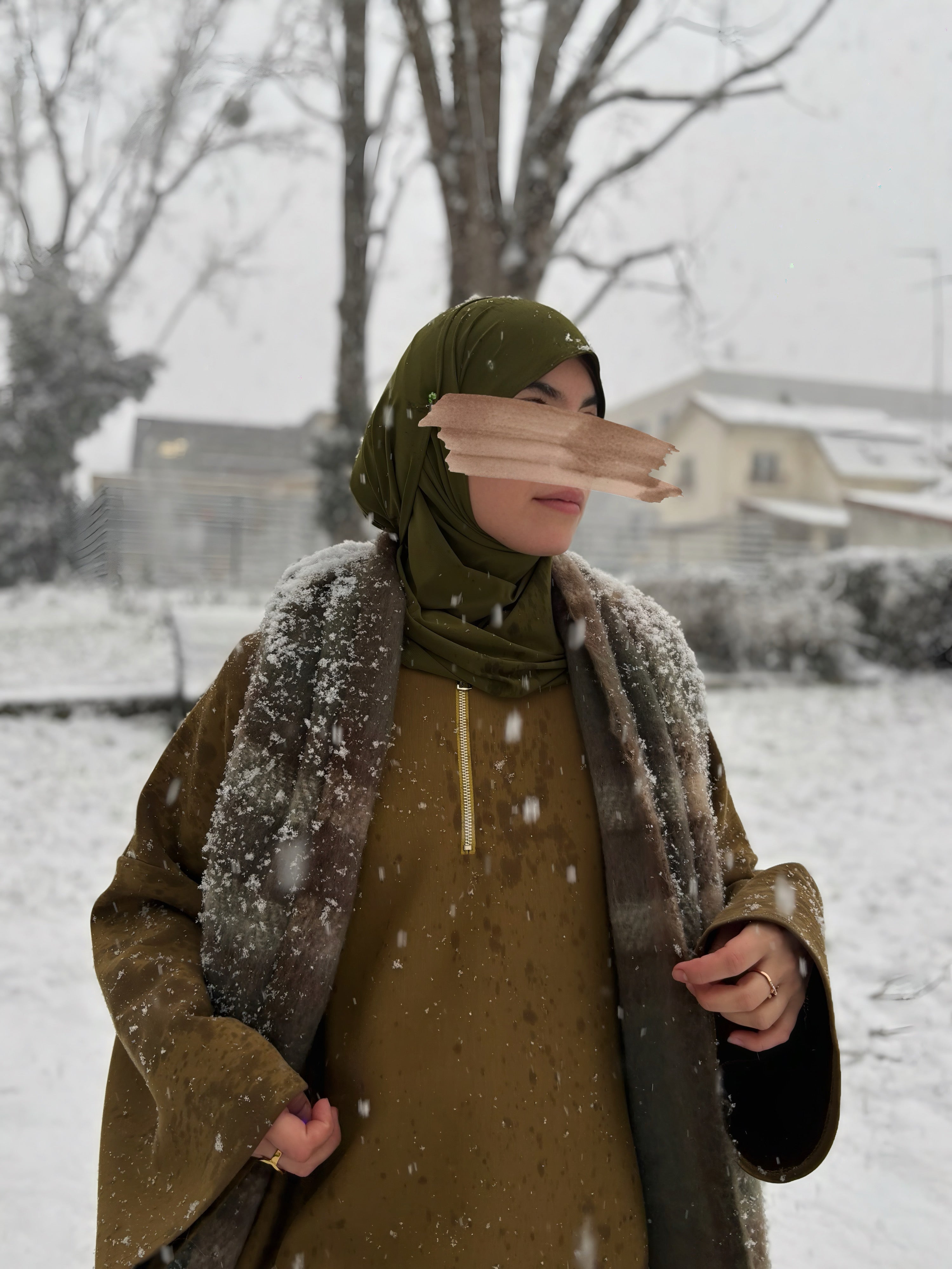 Abaya sportwear comfy oversiz olive