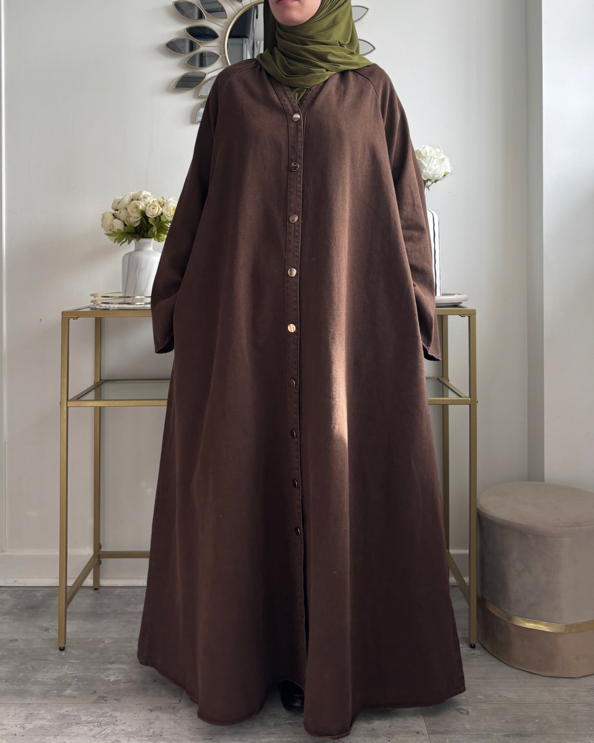 Abaya en jean 100% coton - Modest fashion