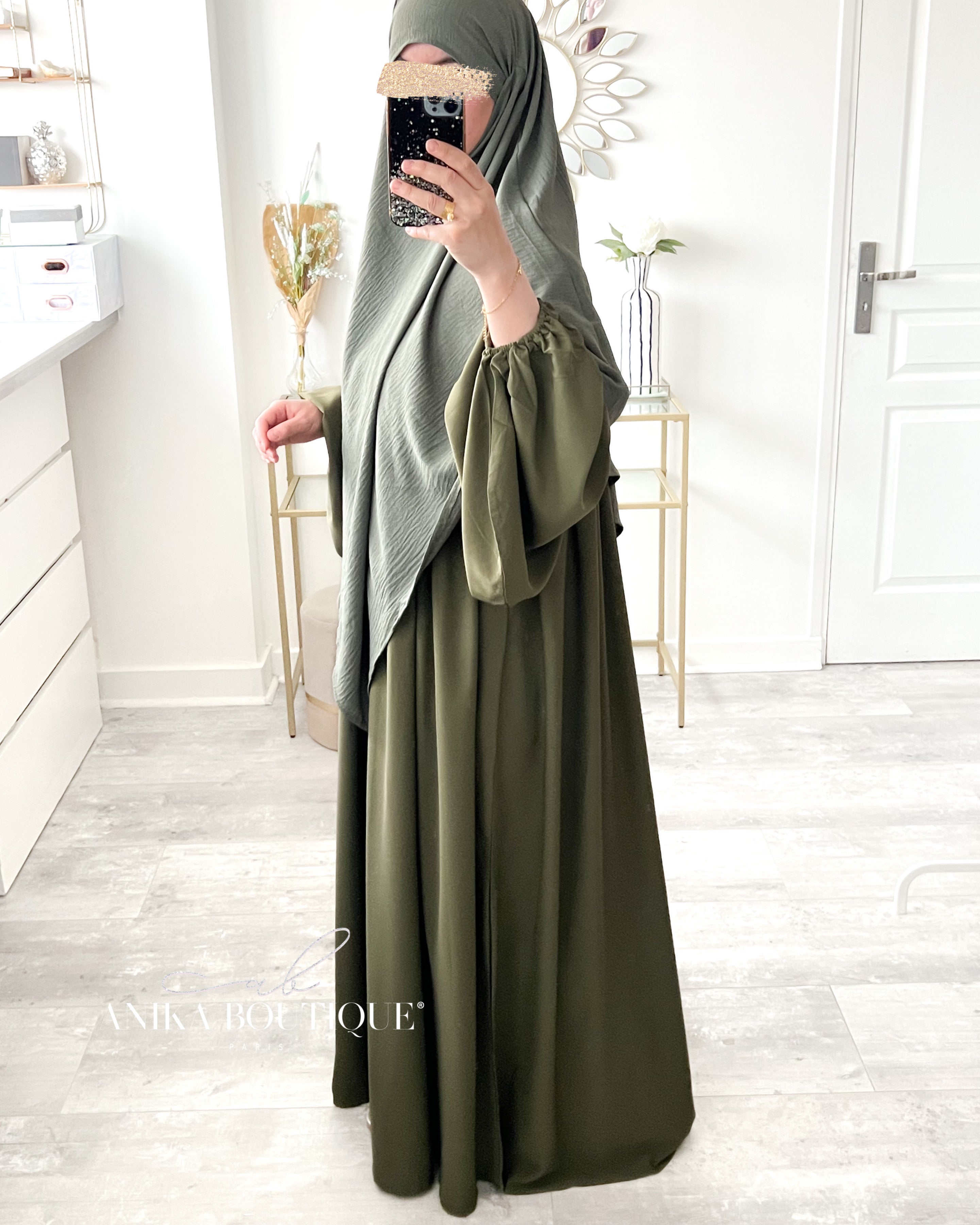Abaya Naïla Tall pour sœur 1m80