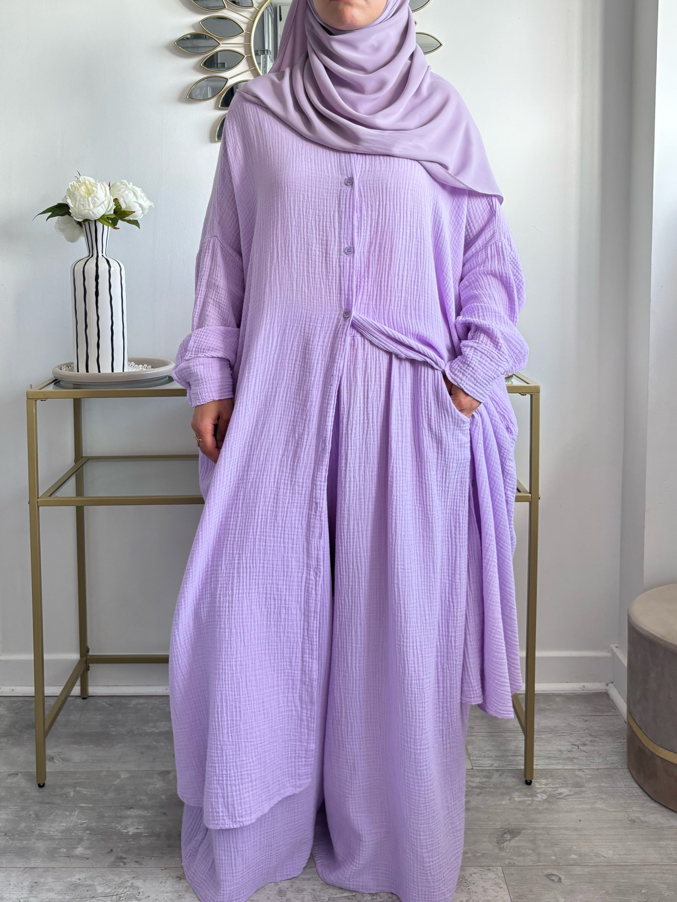 Ensemble Oversize – 100% Coton Texturé