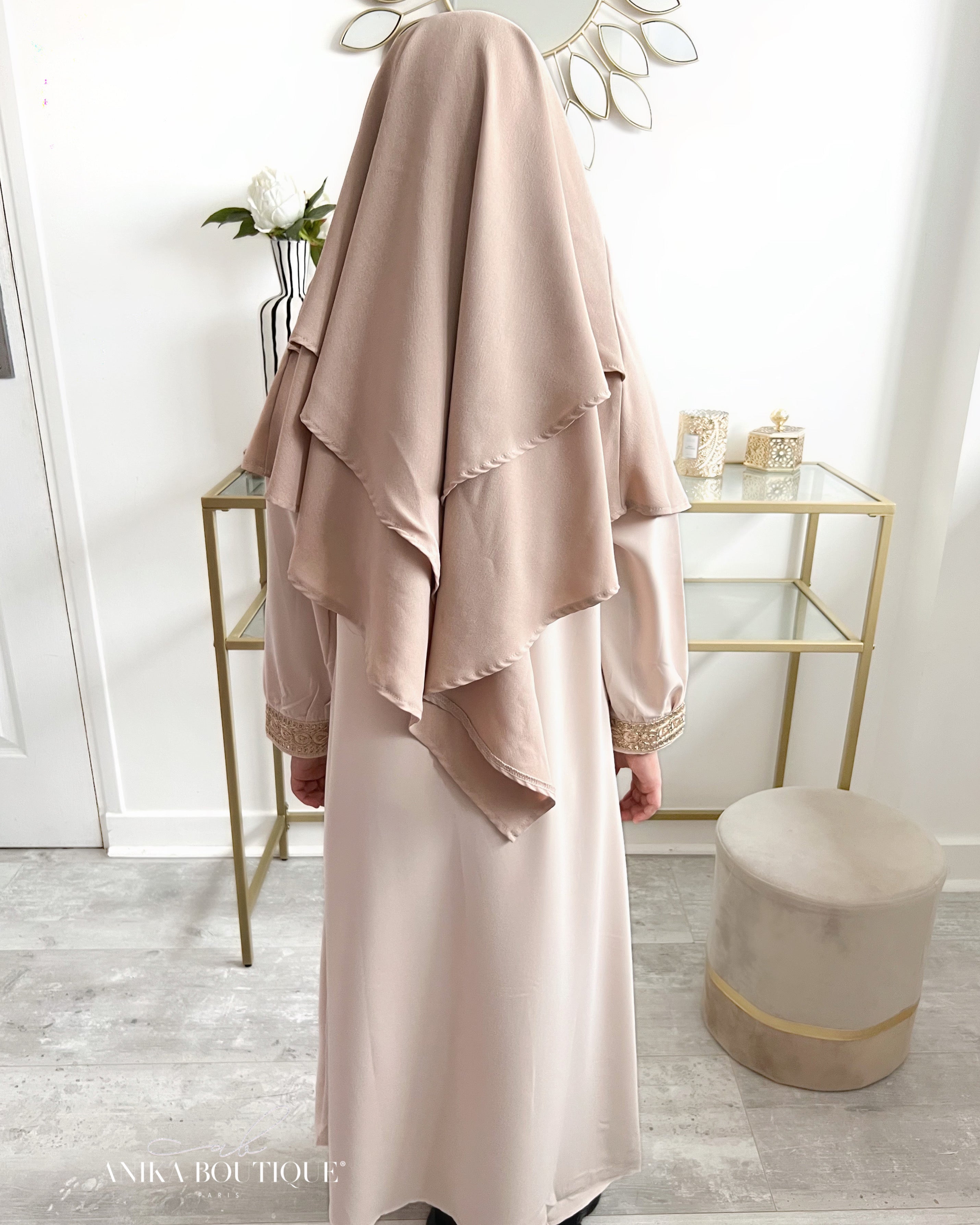 Khimar jazz 2 voiles petite fille