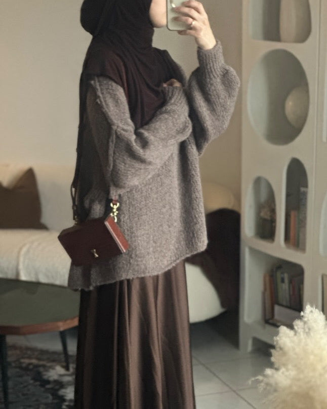 Pull Oversize Col Montant – Élégance et Confort pour un Hiver Stylé