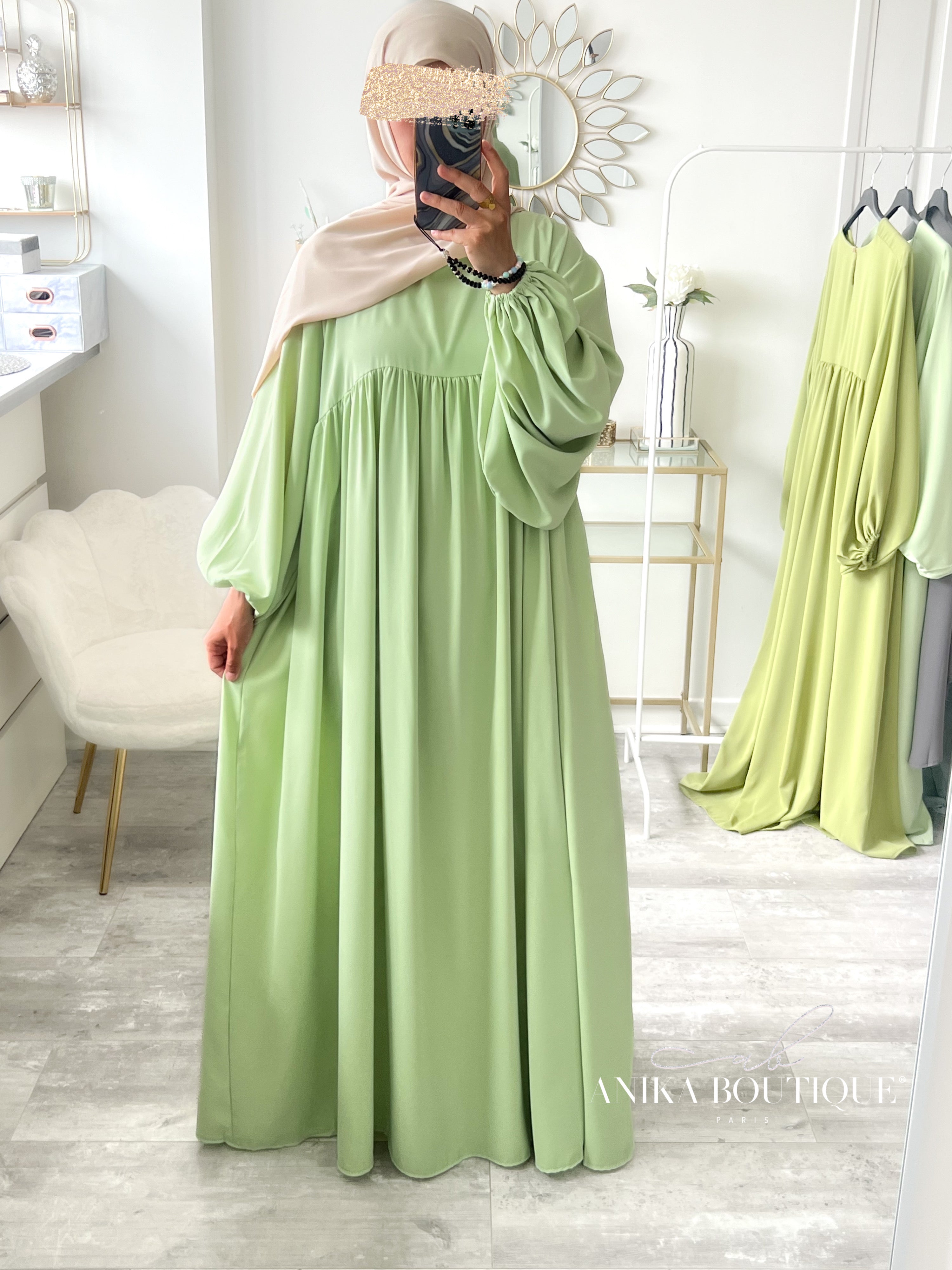 Abaya Naïla Tall pour sœur 1m80