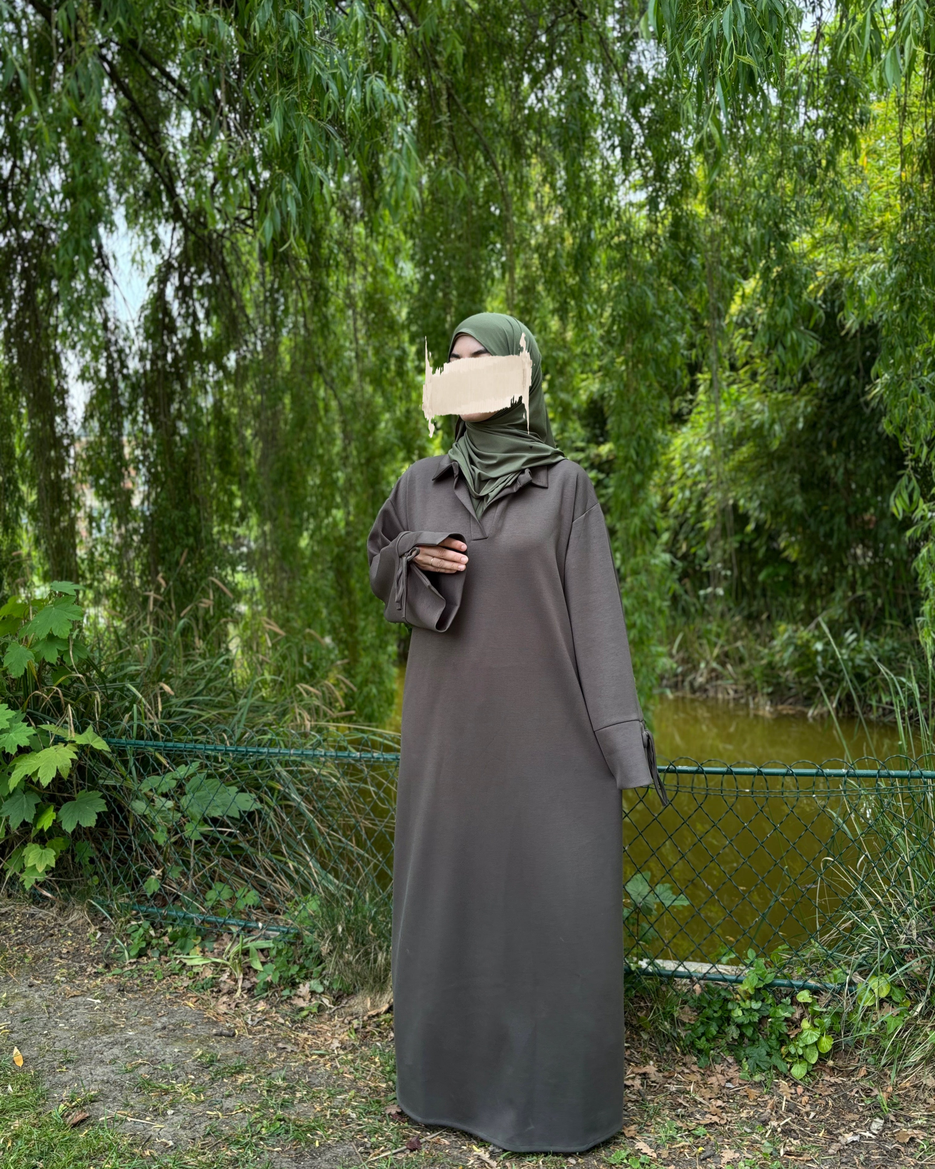 Abaya Sportive en Tissu Sweat - Confort et Élégance au Quotidien