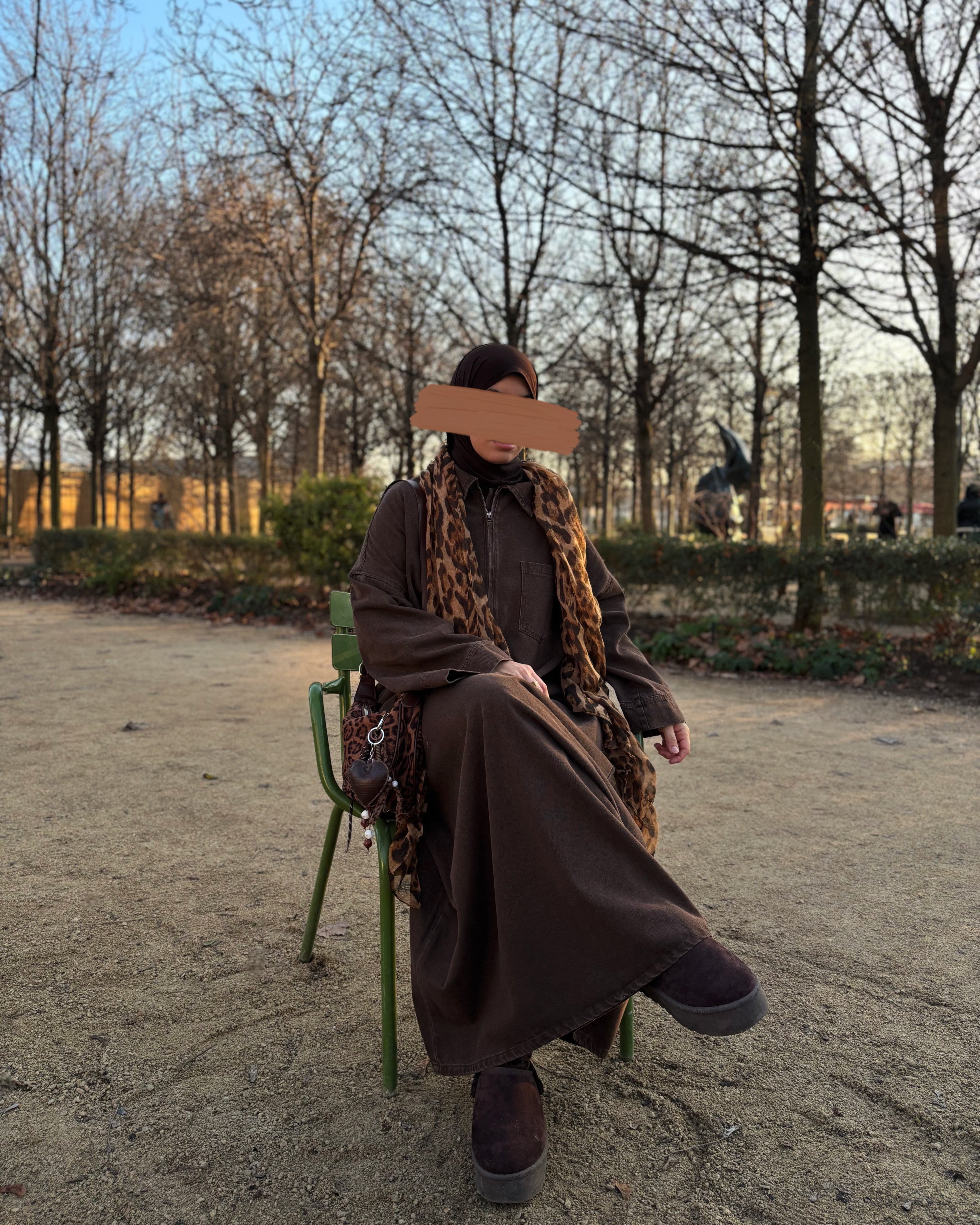 Abaya en jean zippée 100 % coton – Moderne & Tendance