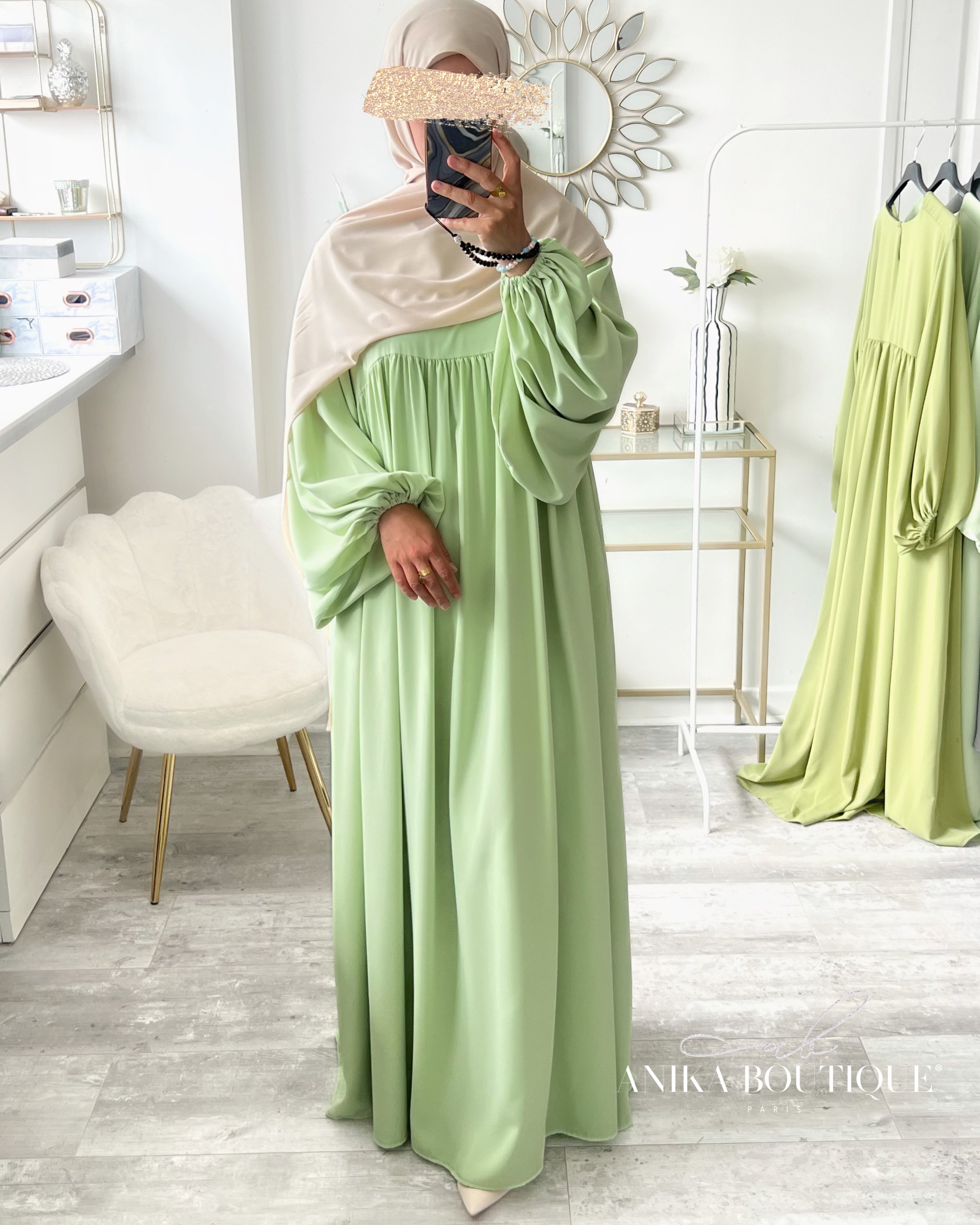 Abaya Naïla Tall pour sœur 1m80