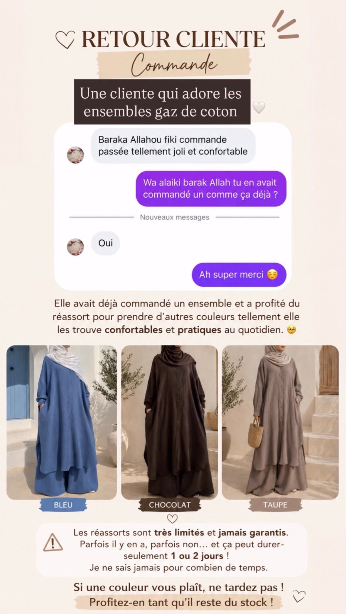 Ensemble Oversize – 100% Coton Texturé