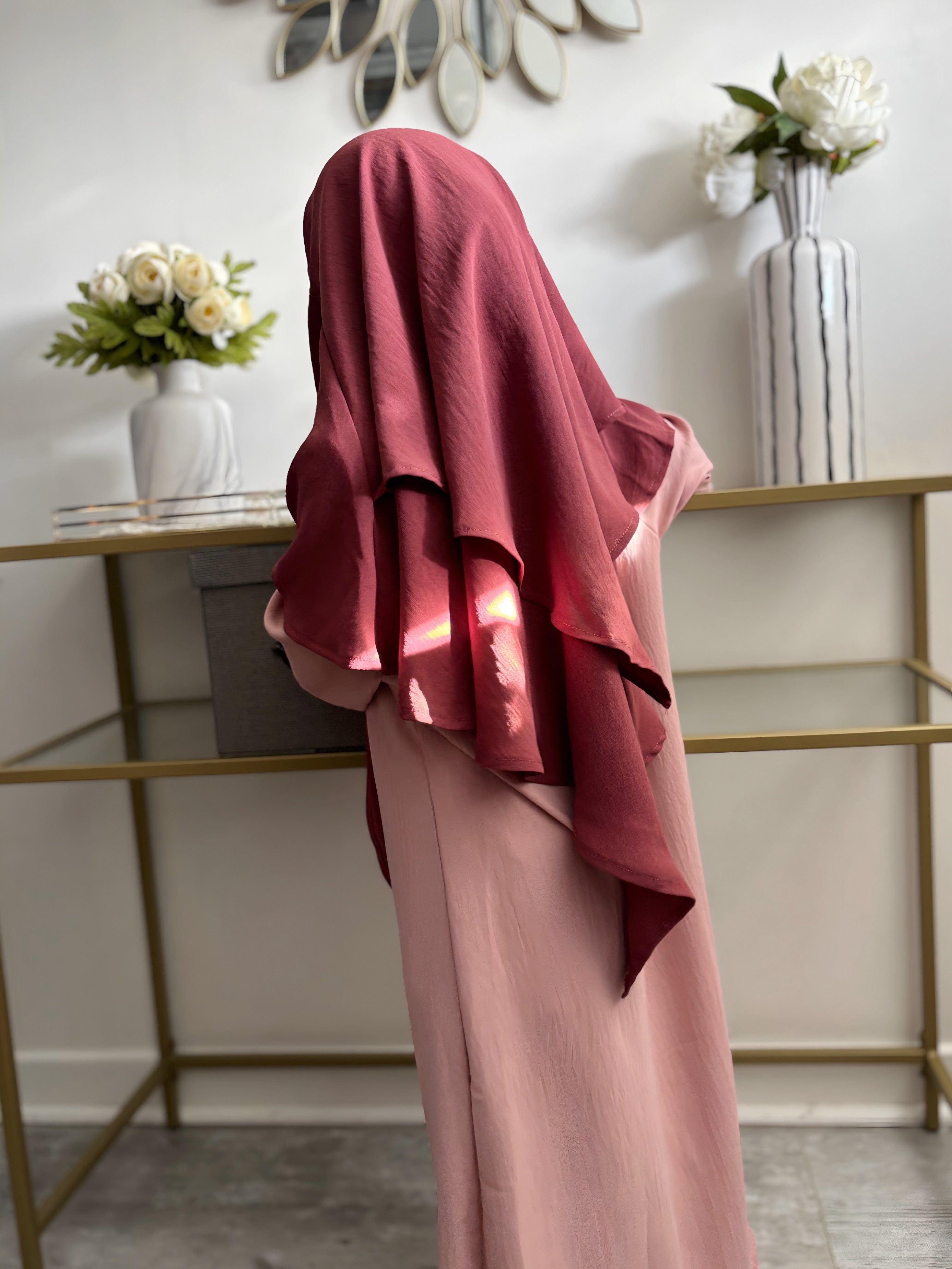 Khimar jazz 2 voiles petite fille