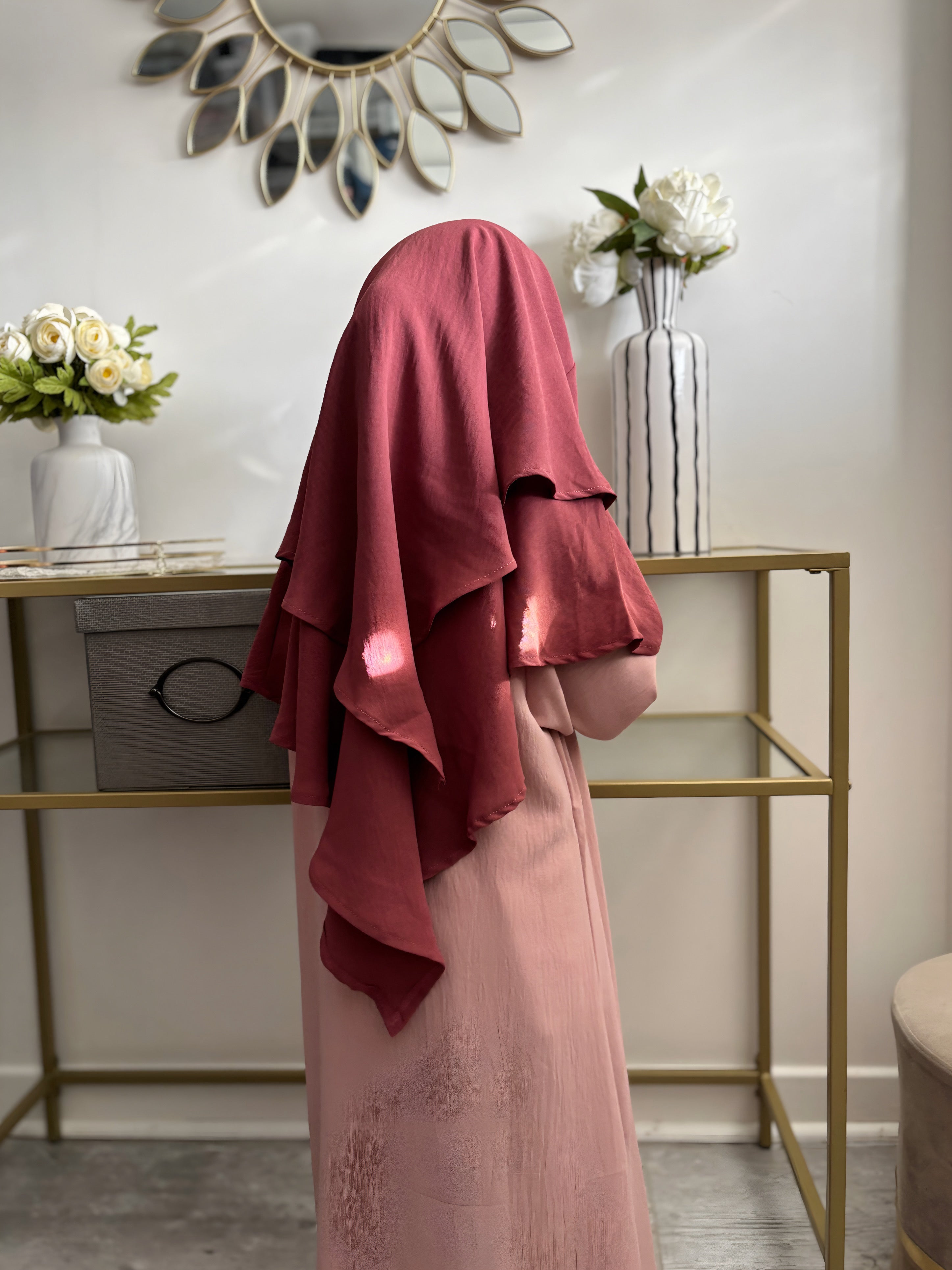 Khimar jazz 2 voiles petite fille