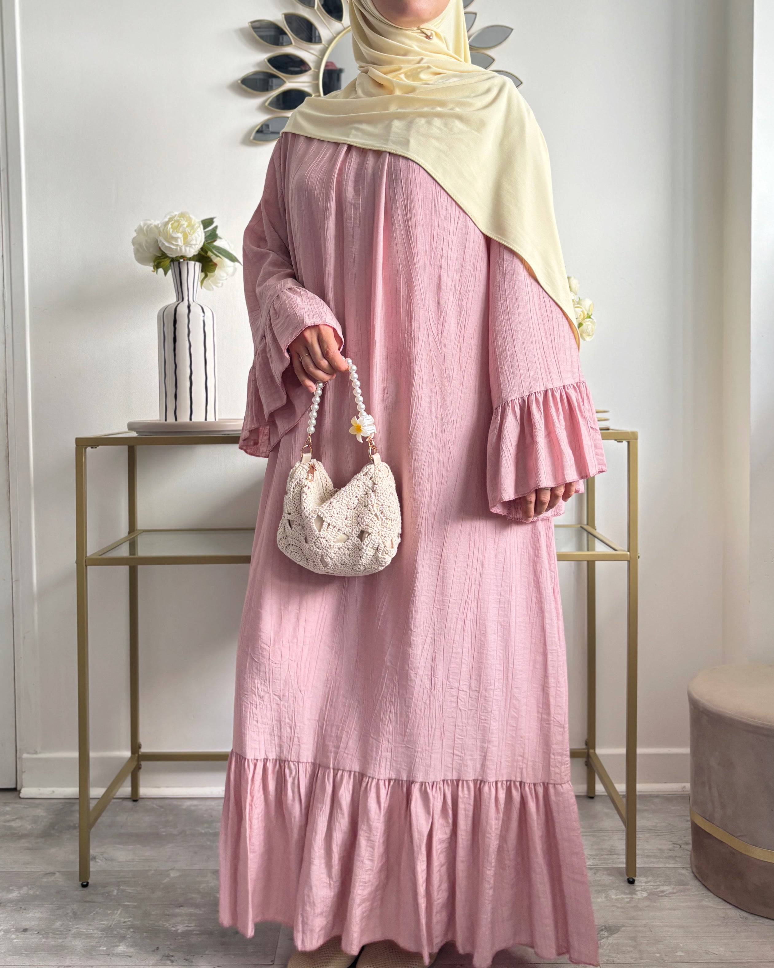 Robe longue légère à volants | Robe d’été Modest Fashion