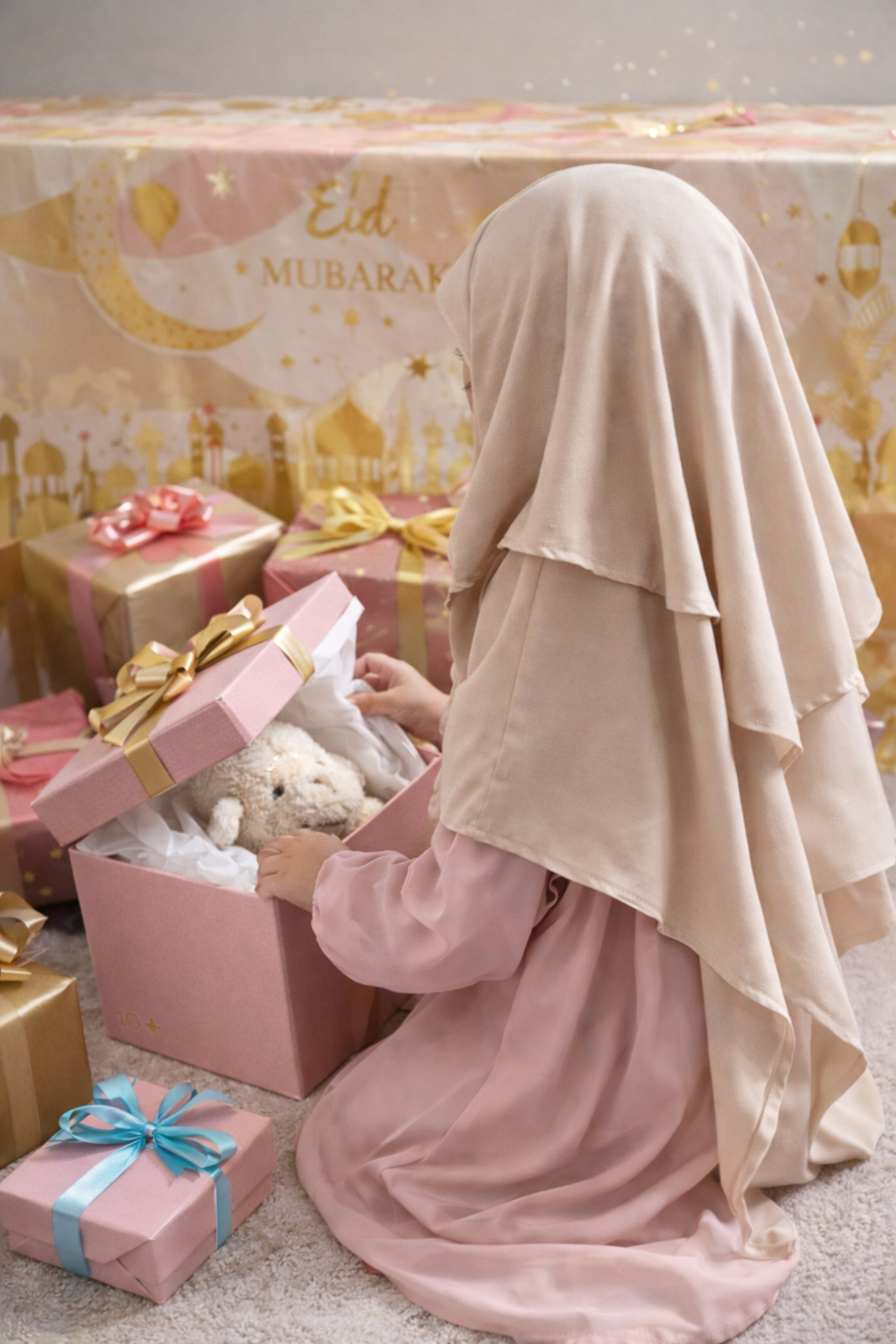 Khimar jazz 2 voiles petite fille